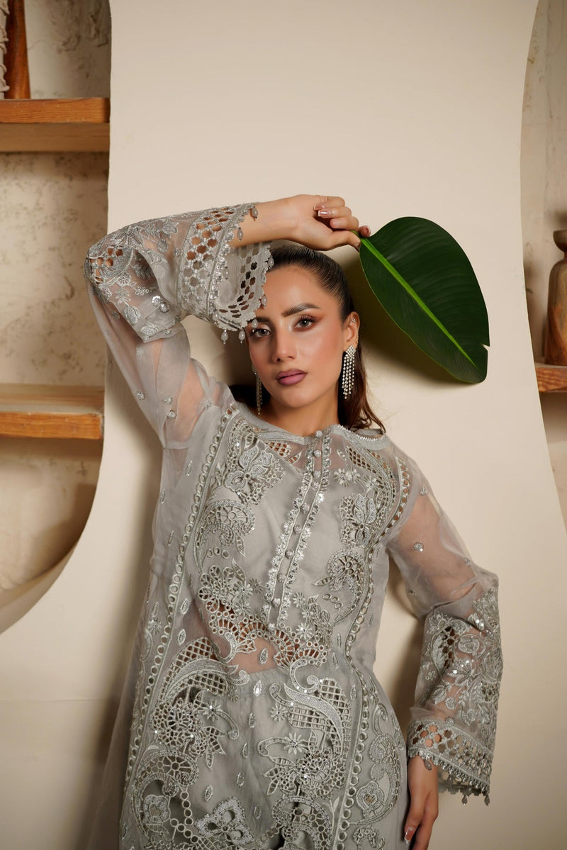 Maryams | Noir Luxe | SHELINA-NOR-1402 by Maryams - Designer Dress - Type : Ladies Clothes - Available at Libayah - 100% Original 