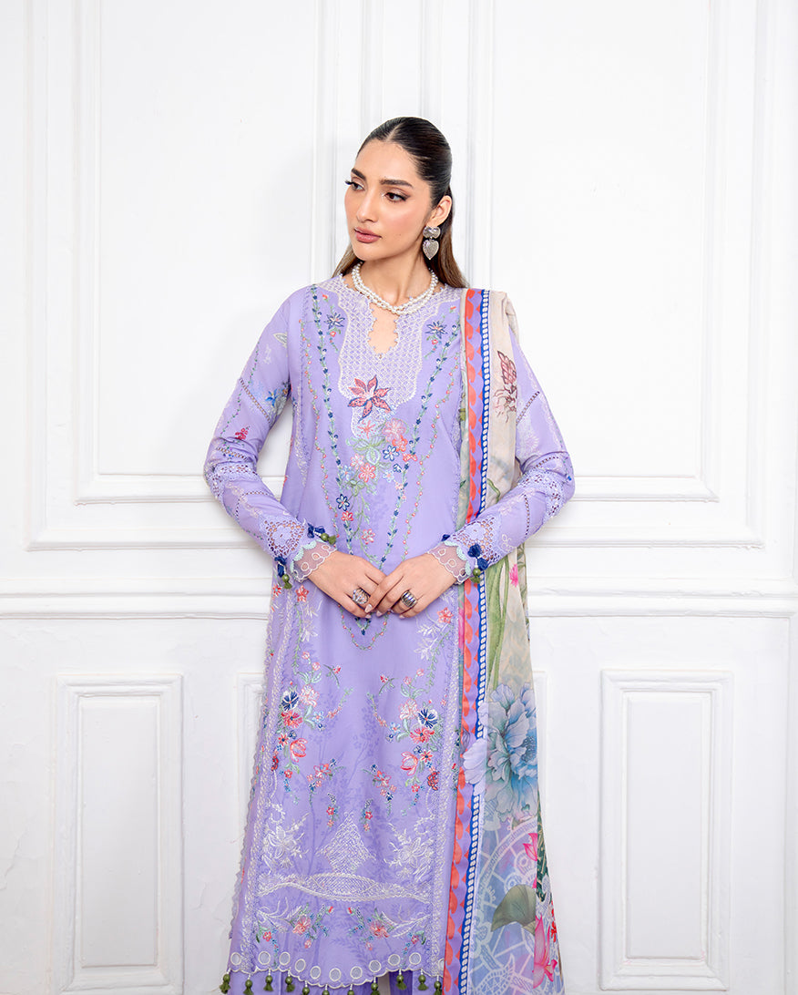 Roheenaz | Aezel Embroidered Cambric | Nivra by Roheenaz - Designer Dress  - Type : Ladies Clothes - Available at Libayah - 100% Original 