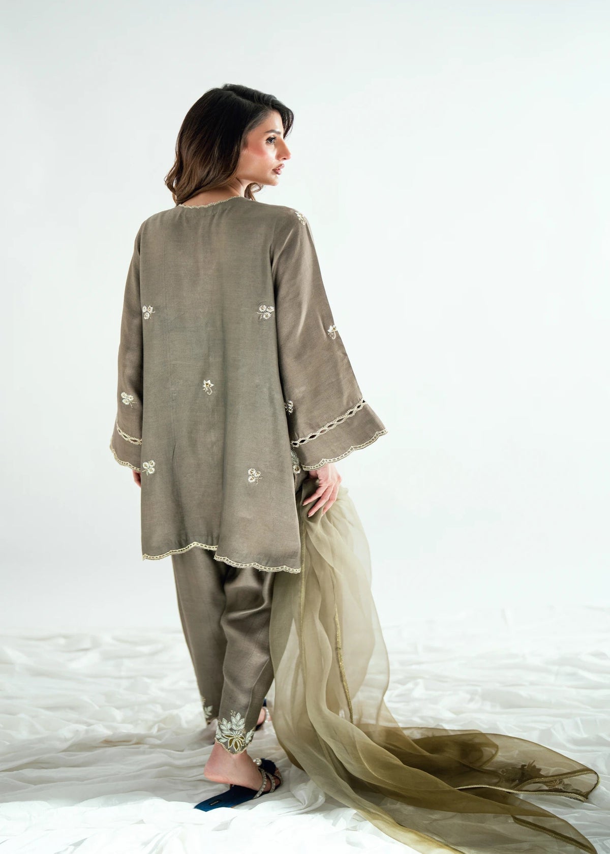 Umsha | Jardin De Luxe |Royal Ash by Umsha - Designer Dress  - Type : Ladies Clothes - Available at Libayah - 100% Original 