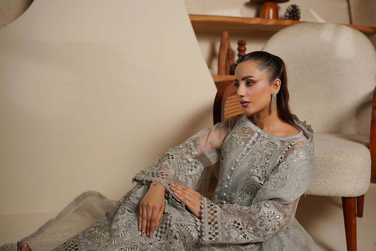 Maryams | Noir Luxe | SHELINA-NOR-1402 by Maryams - Designer Dress - Type : Ladies Clothes - Available at Libayah - 100% Original 