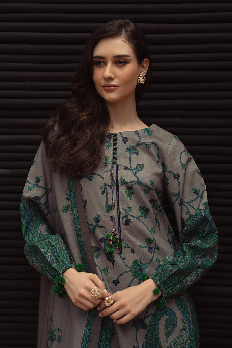 Charizma | C Prints Winter 25 |  3-PC Unstitched Printed Linen Collection CPW5-07 by Charizma - Designer Dress  - Type : Ladies Clothes - Available at Libayah - 100% Original 