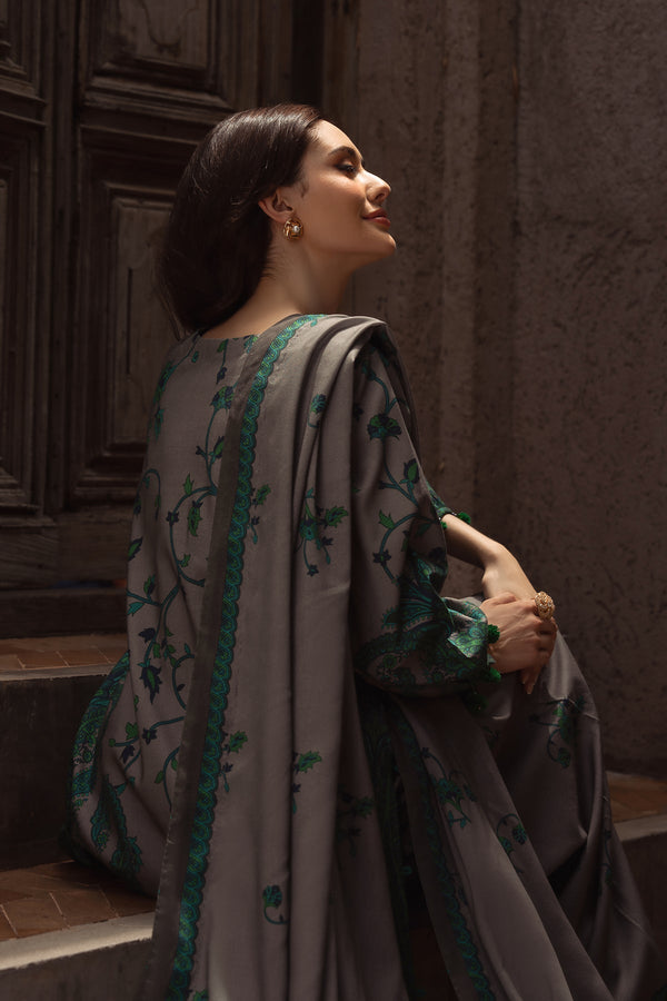 Charizma | C Prints Winter 25 |  3-PC Unstitched Printed Linen Collection CPW5-07 by Charizma - Designer Dress  - Type : Ladies Clothes - Available at Libayah - 100% Original 