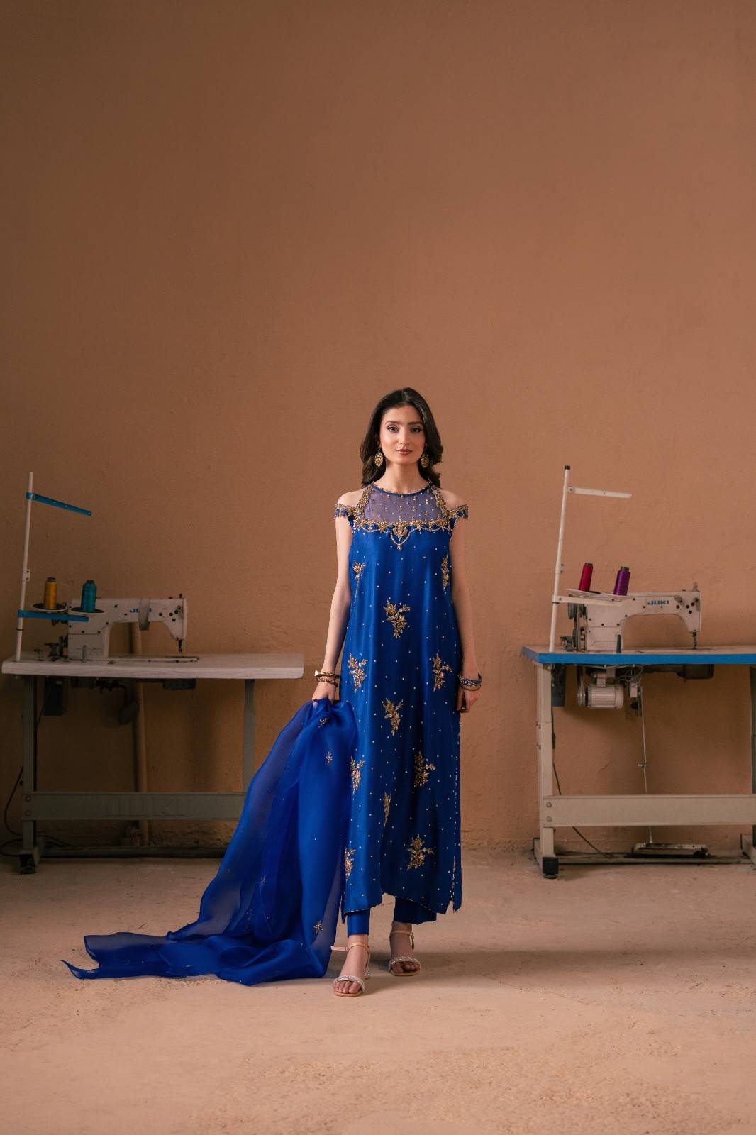 Malook | Dhanak Formals | Resham by Malook - Designer Dress  - Type : Ladies Clothes - Available at Libayah - 100% Original 