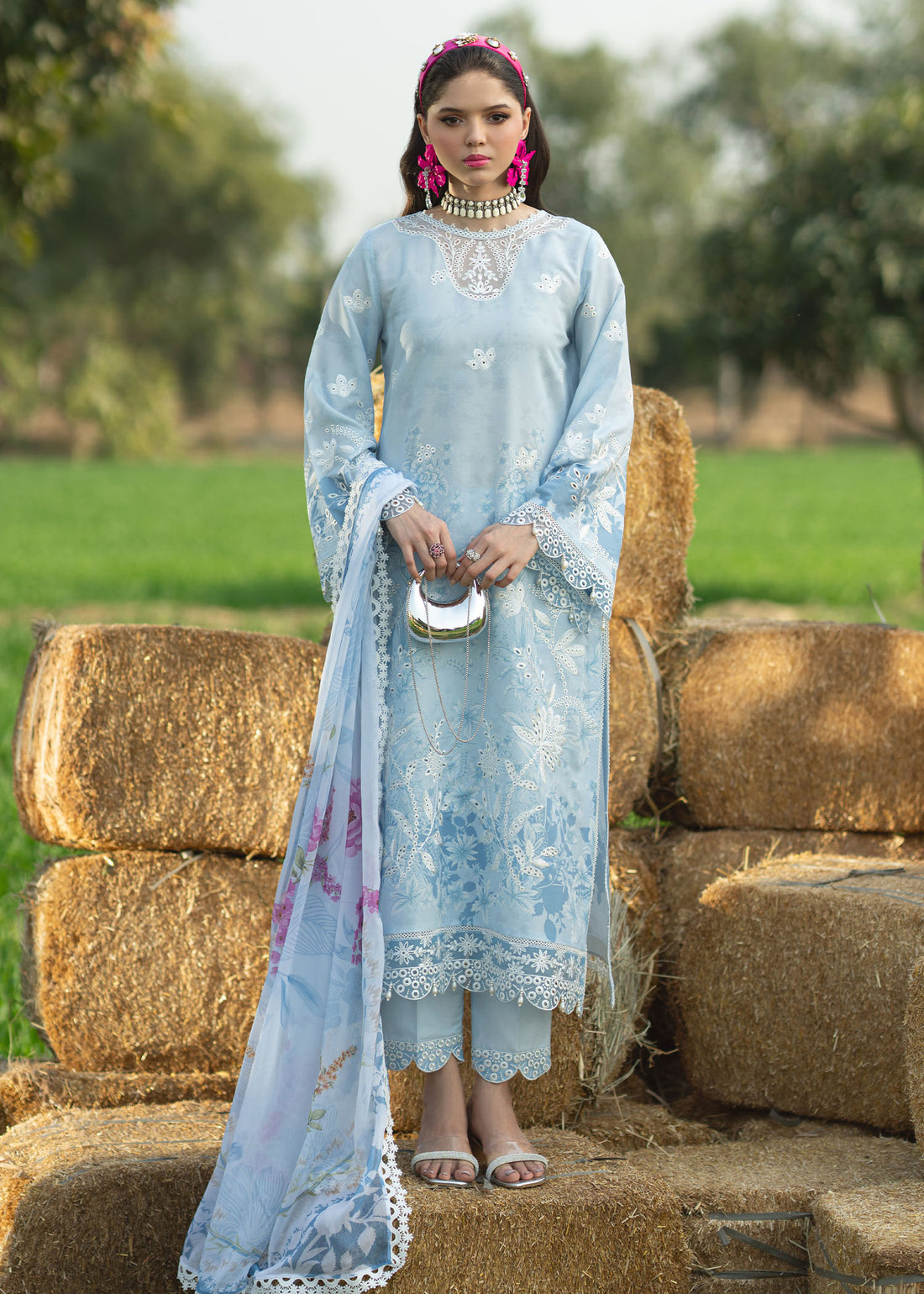 Sardinia | Printkari Lawn Edit 25 | Iris by Sardinia - Designer Dress - Type: Ladies Clothes - Available at Libayah - 100% Original