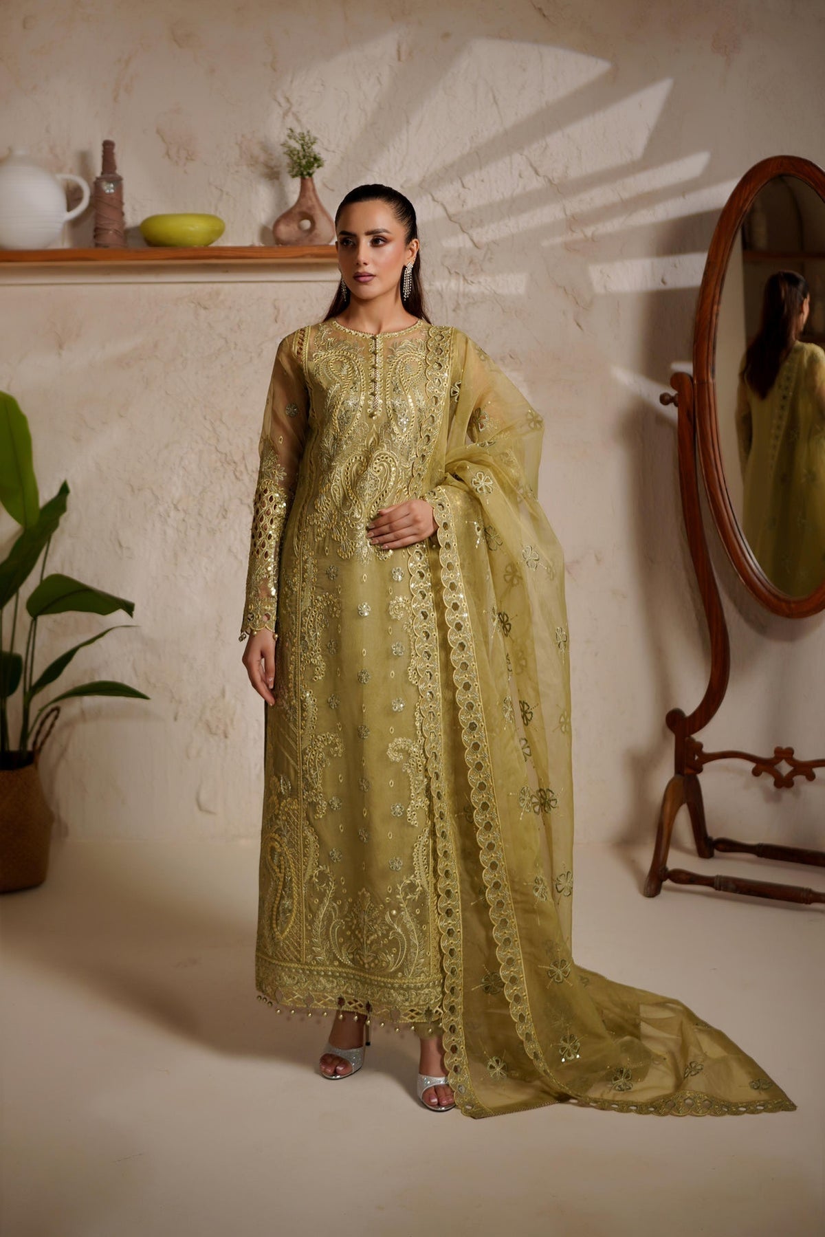 Maryams | Noir Luxe | GLORIANA-NOR-1406 by Maryams - Designer Dress - Type : Ladies Clothes - Available at Libayah - 100% Original 