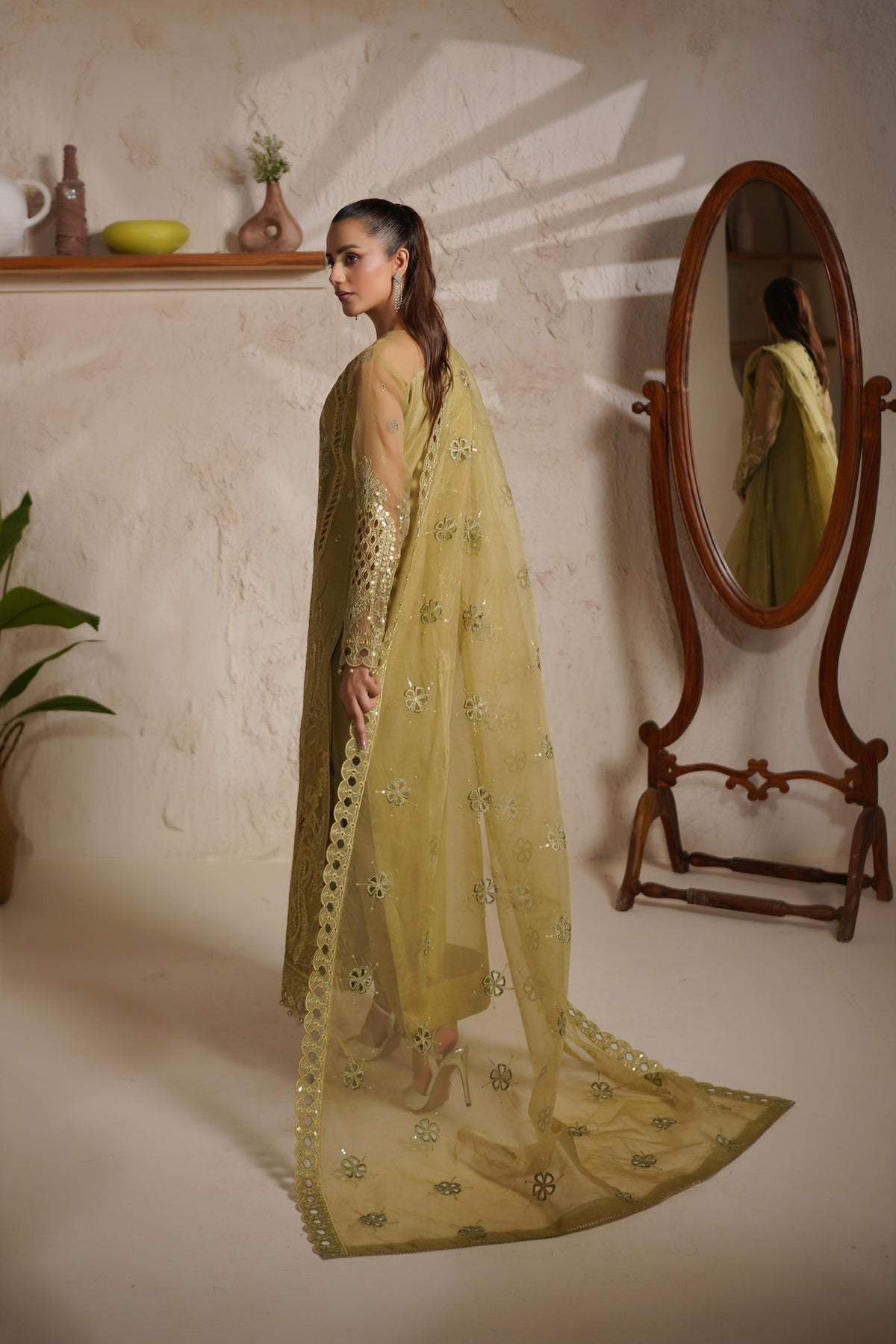 Maryams | Noir Luxe | GLORIANA-NOR-1406 by Maryams - Designer Dress - Type : Ladies Clothes - Available at Libayah - 100% Original 