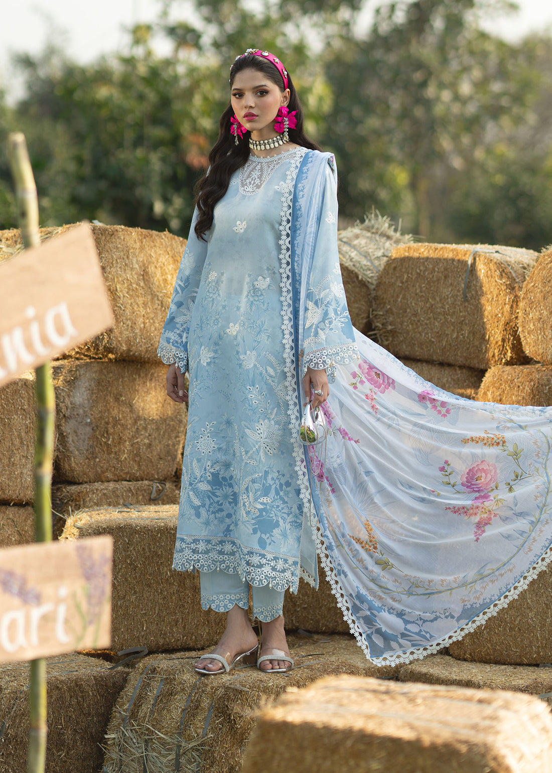 Sardinia | Printkari Lawn Edit 25 | Iris by Sardinia - Designer Dress - Type: Ladies Clothes - Available at Libayah - 100% Original