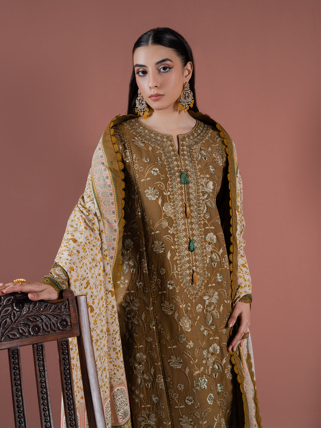 Faiza Faisal | Winter Edit 2024 | EMIRA by Faiza Faisal - Designer Dress - Type: Ladies Clothes - Available at Libayah - 100% Original