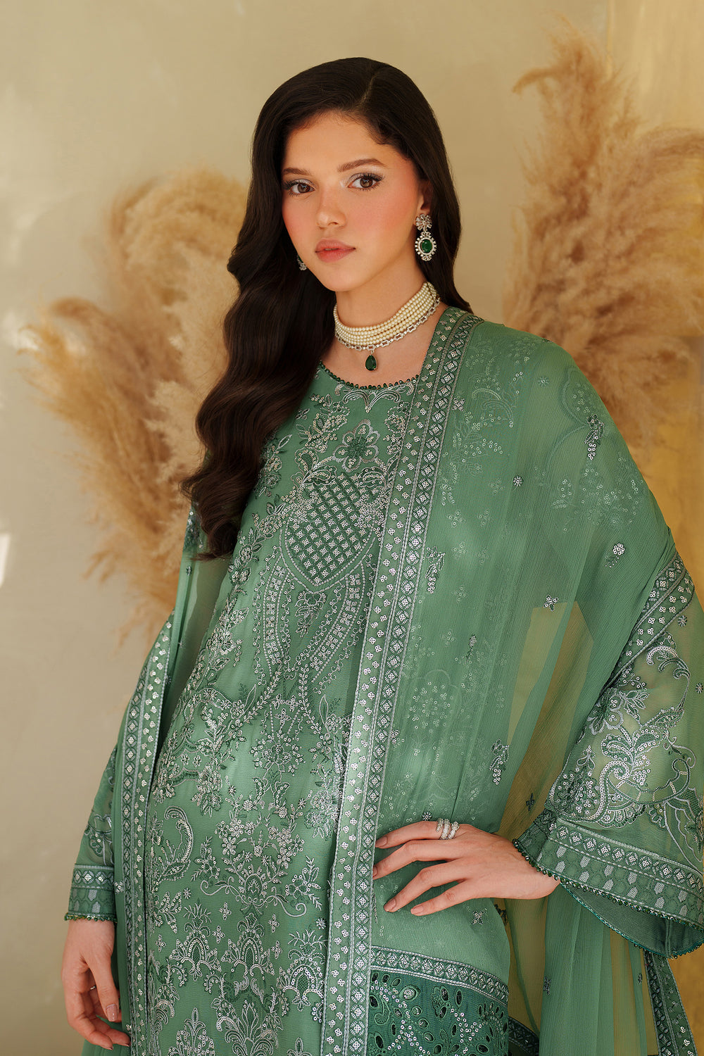 Zarif | Meesa Luxury Formals | Jiroon by Zarif - Designer Dress - Type : Ladies Clothes - Available at Libayah - 100% Original 