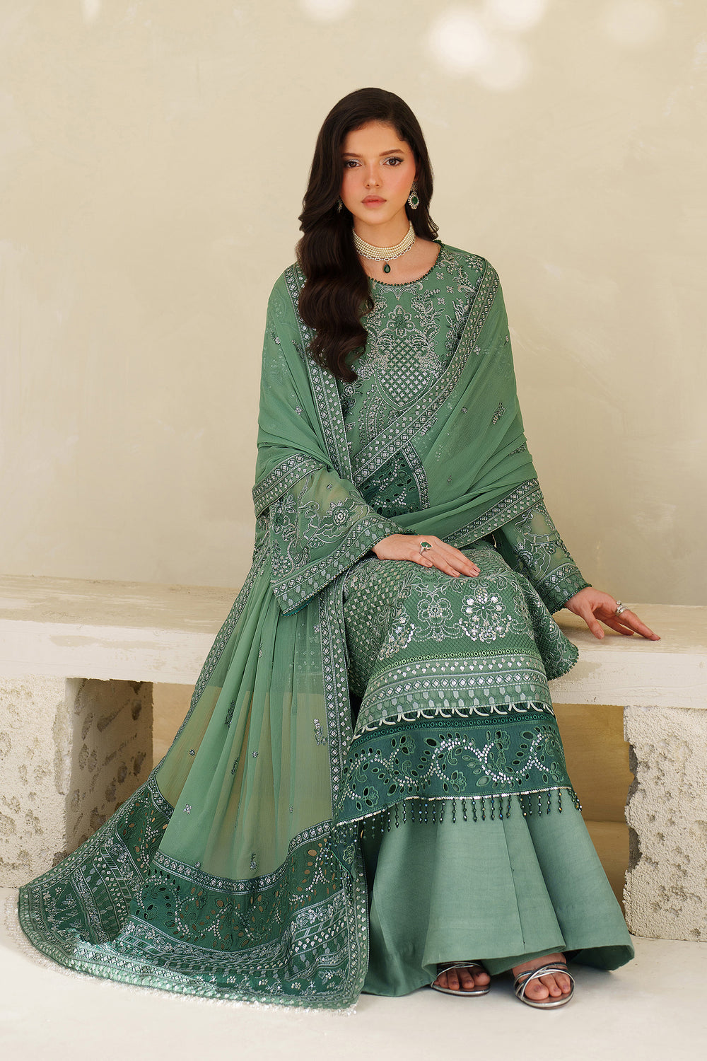 Zarif | Meesa Luxury Formals | Jiroon by Zarif - Designer Dress - Type : Ladies Clothes - Available at Libayah - 100% Original 