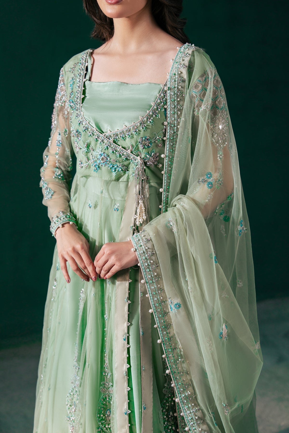 Malook | Rashq e Qamar | Feroza by Malook - Designer Dress - Type: Ladies Clothes - Available at Libayah - 100% Original