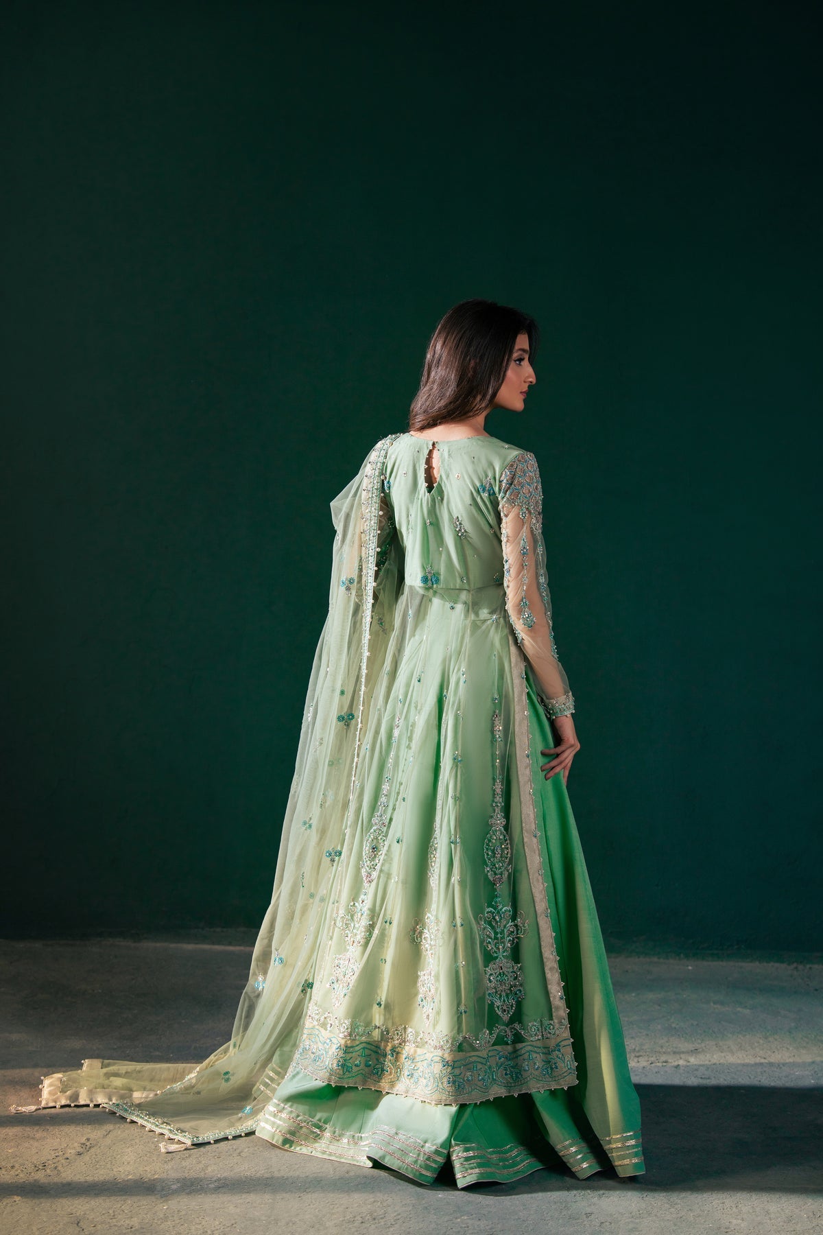 Malook | Rashq e Qamar | Feroza by Malook - Designer Dress - Type: Ladies Clothes - Available at Libayah - 100% Original