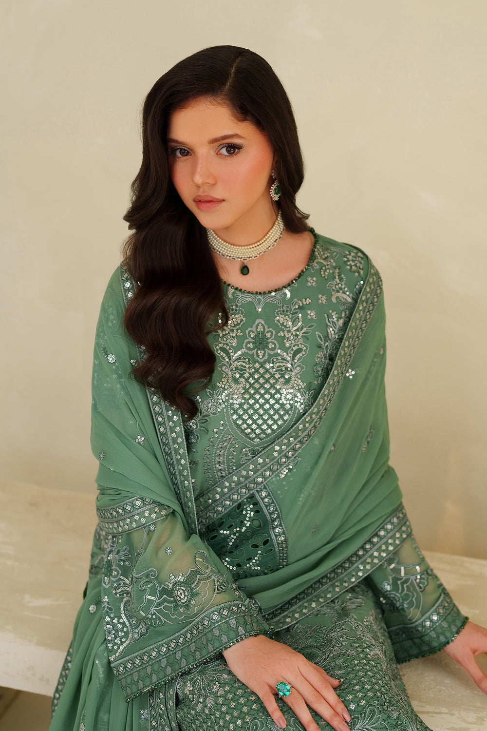 Zarif | Meesa Luxury Formals | Jiroon by Zarif - Designer Dress - Type : Ladies Clothes - Available at Libayah - 100% Original 