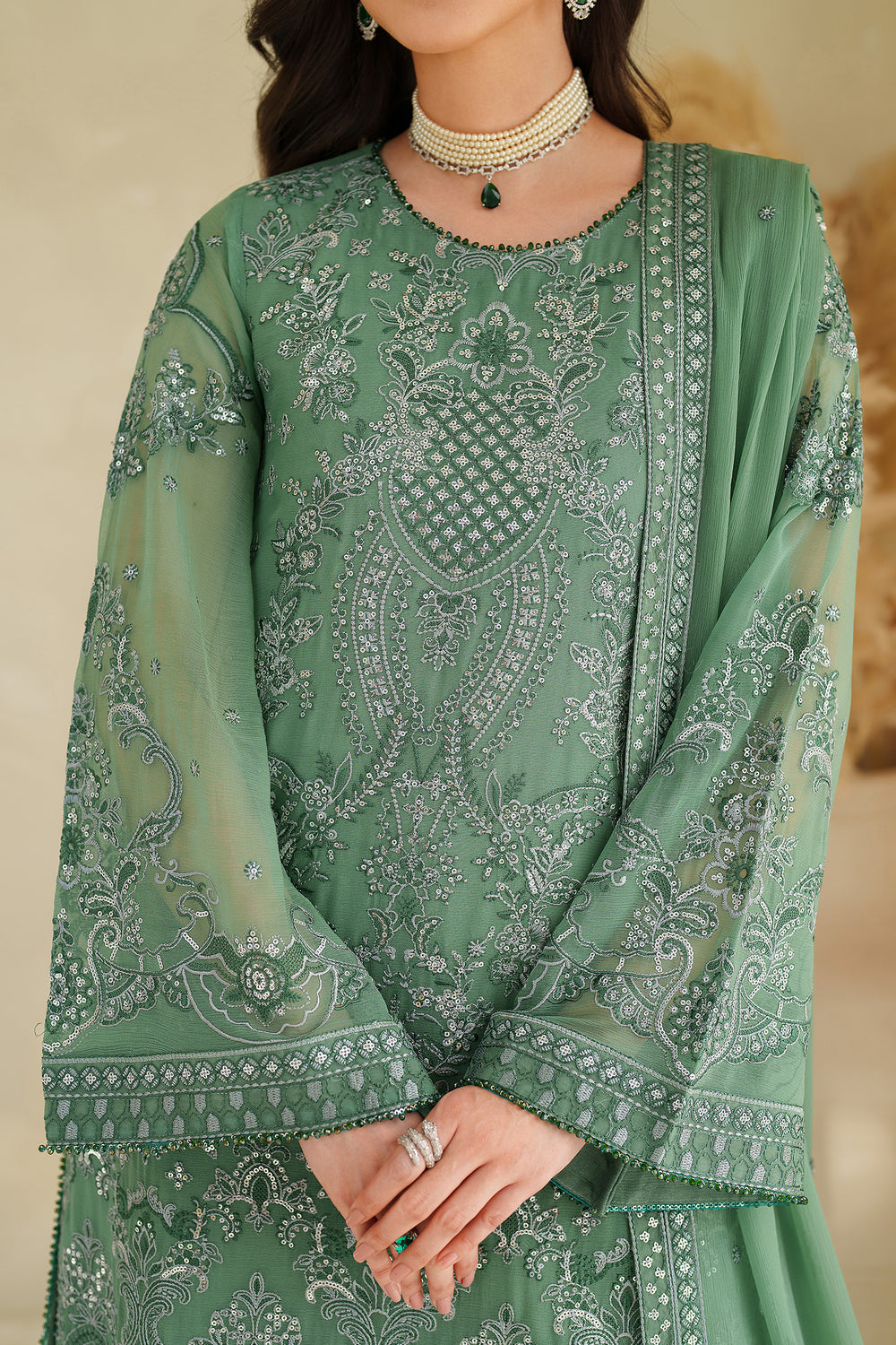 Zarif | Meesa Luxury Formals | Jiroon by Zarif - Designer Dress - Type : Ladies Clothes - Available at Libayah - 100% Original 