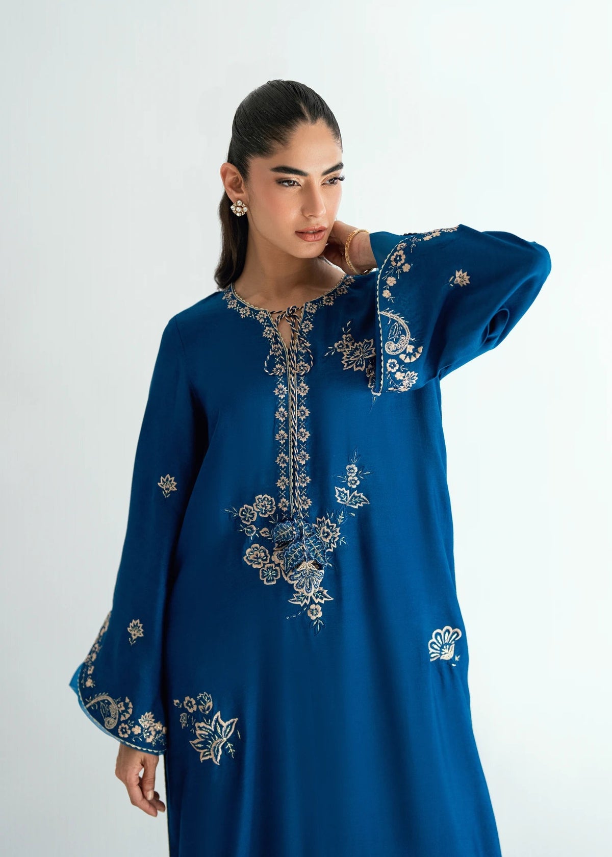 Umsha | Jardin De Luxe | Imperial Blue by Umsha - Designer Dress  - Type : Ladies Clothes - Available at Libayah - 100% Original 