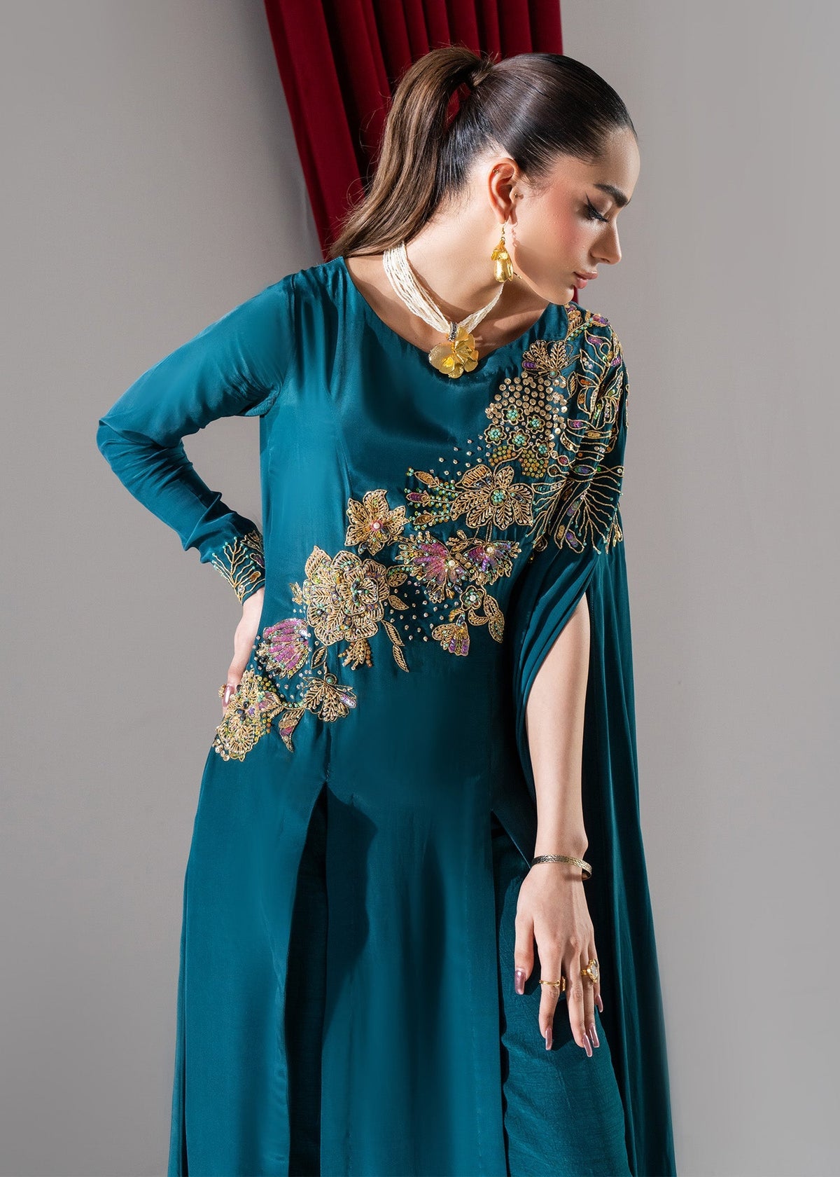 Maria Osama Khan | Celeste 24 Formals | Elysian by Maria Osama Khan - Designer Dress - Type: Ladies Clothes - Available at Libayah - 100% Original