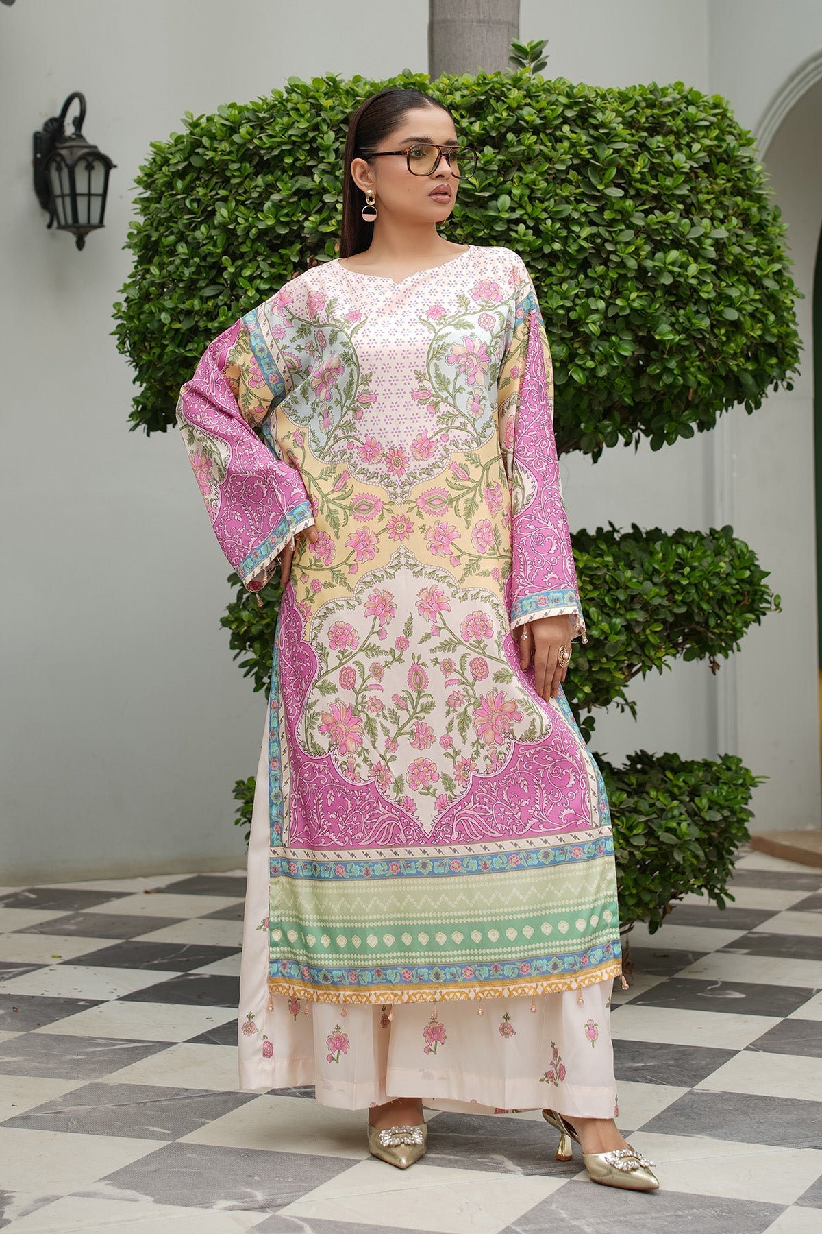 Maryams | Lawn Edit 26 | Lily by Maryams - Designer Dress  - Type : Ladies Clothes - Available at Libayah - 100% Original 