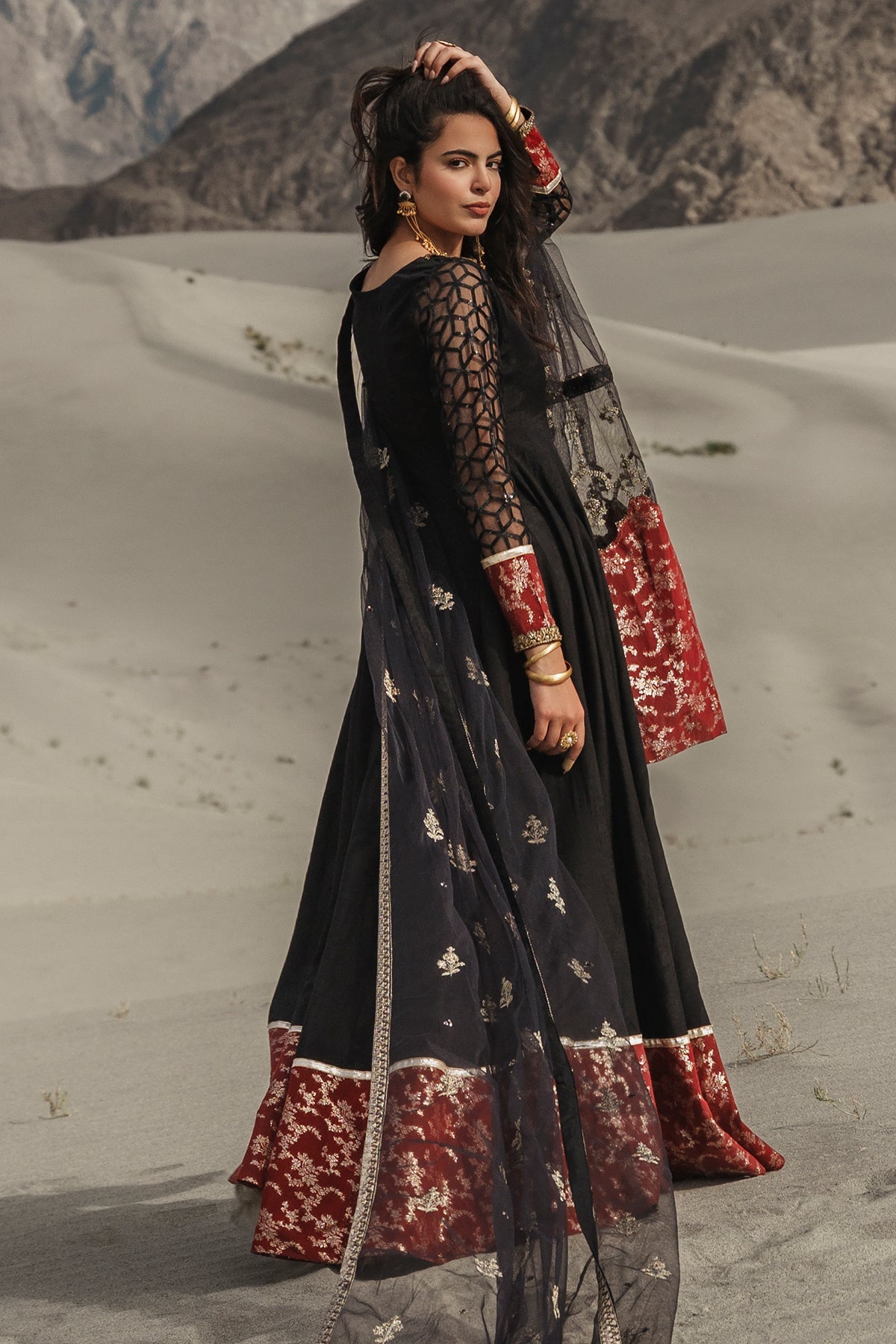 Charizma | Festive Pret | 3 Pcs Stitched Raw Silk Pishwas CMA-6-485 by Charizma - Designer Dress  - Type : Ladies Clothes - Available at Libayah - 100% Original 