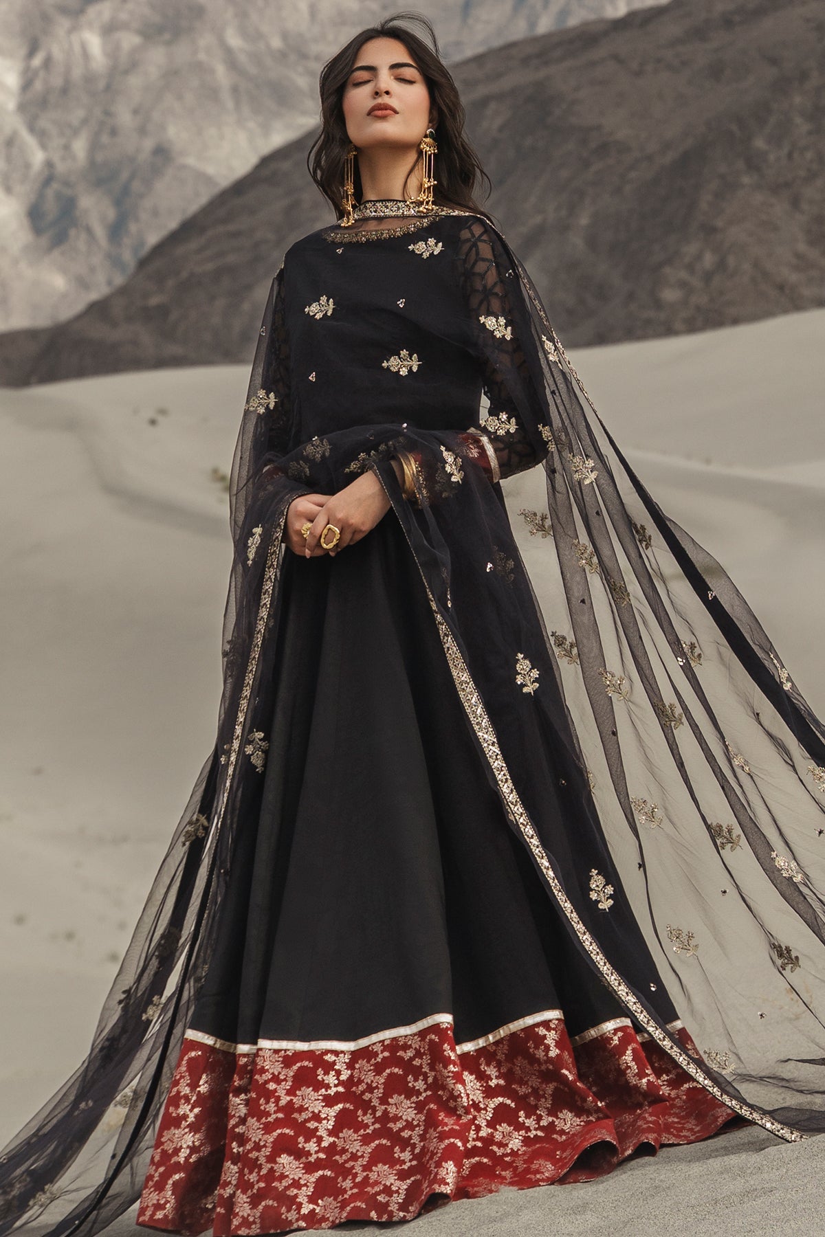 Charizma | Festive Pret | 3 Pcs Stitched Raw Silk Pishwas CMA-6-485 by Charizma - Designer Dress  - Type : Ladies Clothes - Available at Libayah - 100% Original 