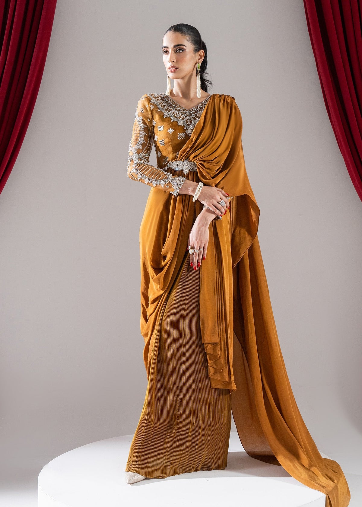 Maria Osama Khan | Celeste 24 Formals | Orion by Maria Osama Khan - Designer Dress - Type: Ladies Clothes - Available at Libayah - 100% Original