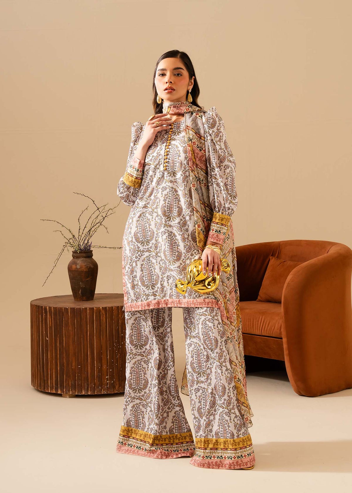 Maria Osama Khan | Retro Vol 3 | Milan by Maria Osama Khan - Designer Dress - Type: Ladies Clothes - Available at Libayah - 100% Original