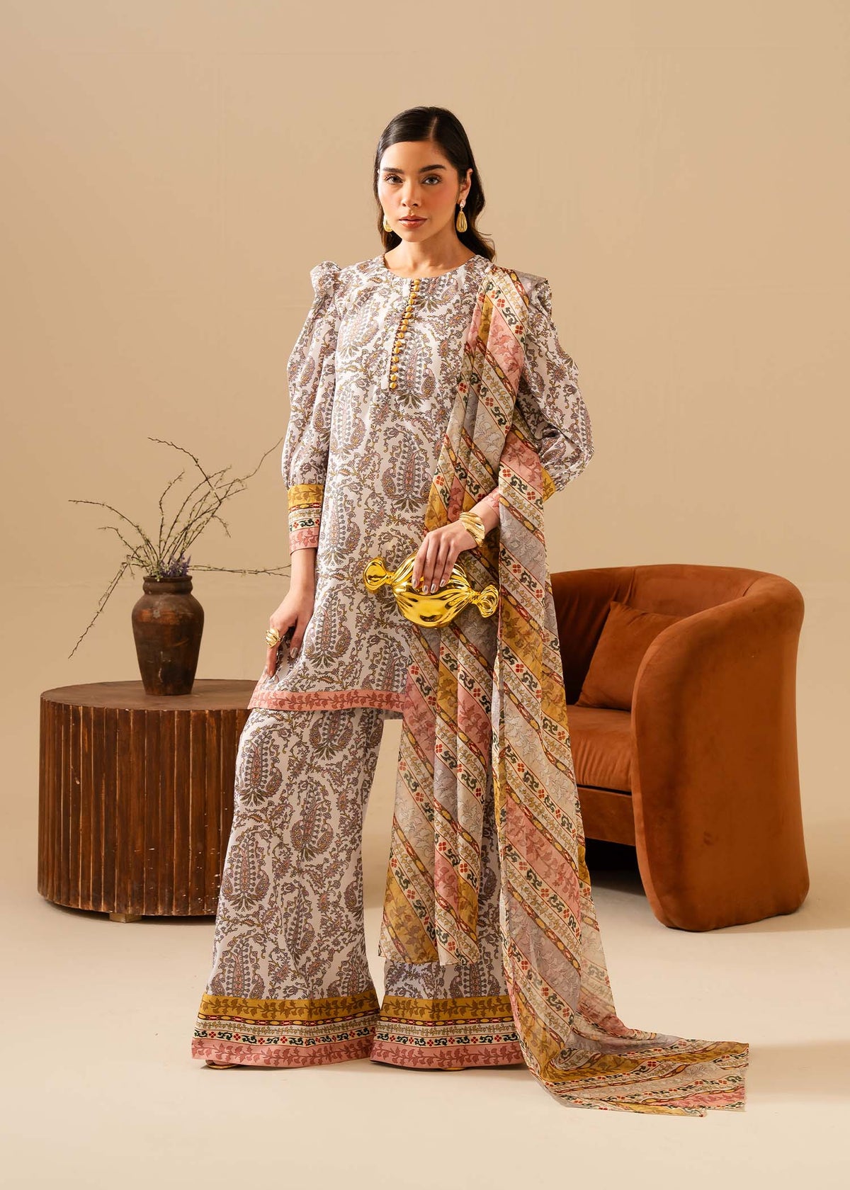 Maria Osama Khan | Retro Vol 3 | Milan by Maria Osama Khan - Designer Dress - Type: Ladies Clothes - Available at Libayah - 100% Original