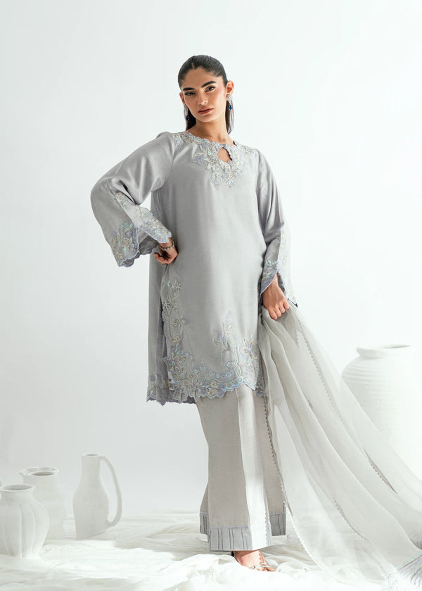 Umsha | Jardin De Luxe | Silver Mist by Umsha - Designer Dress  - Type : Ladies Clothes - Available at Libayah - 100% Original 