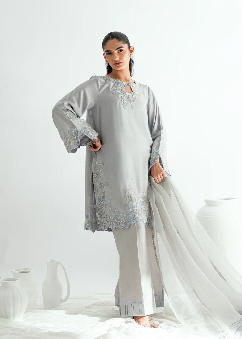 Umsha | Jardin De Luxe | Silver Mist by Umsha - Designer Dress  - Type : Ladies Clothes - Available at Libayah - 100% Original 