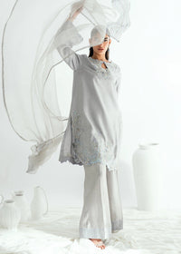 Umsha | Jardin De Luxe | Silver Mist by Umsha - Designer Dress  - Type : Ladies Clothes - Available at Libayah - 100% Original 