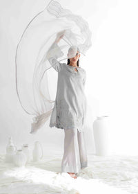 Umsha | Jardin De Luxe | Silver Mist by Umsha - Designer Dress  - Type : Ladies Clothes - Available at Libayah - 100% Original 