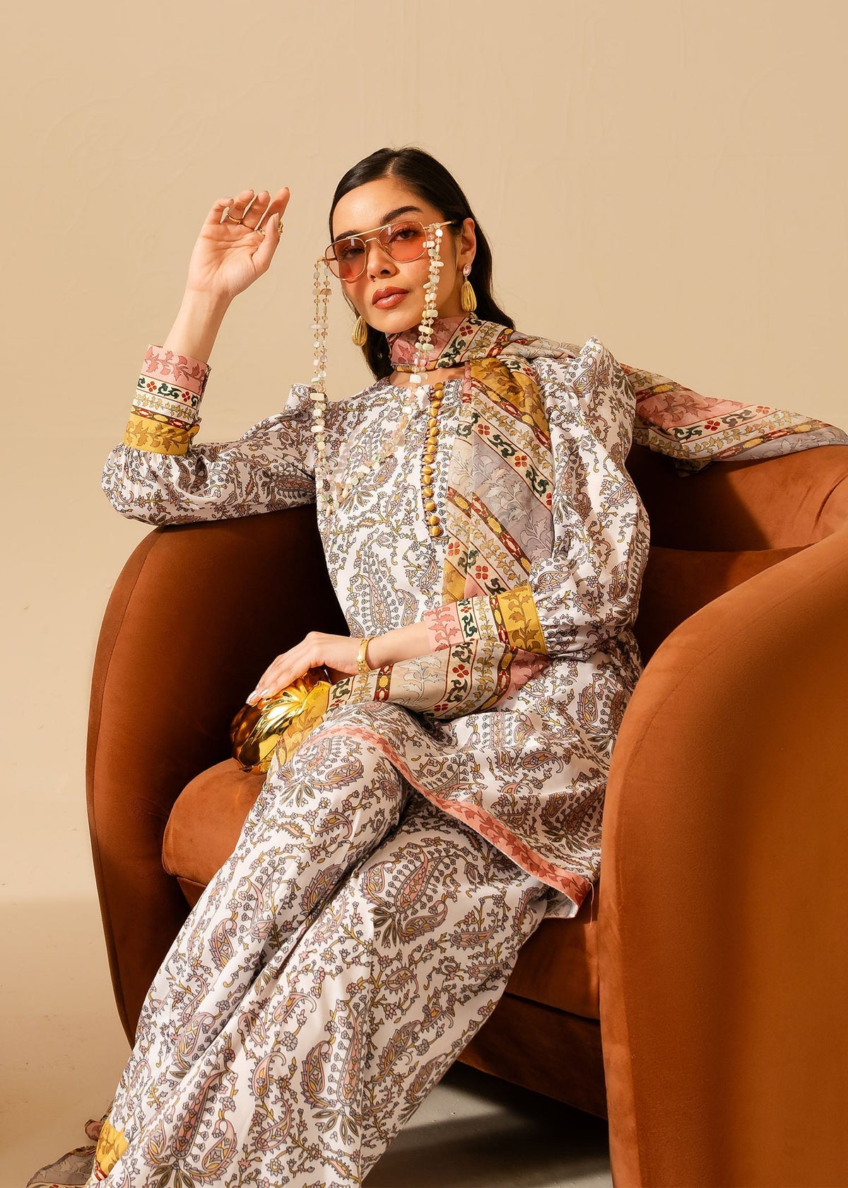 Maria Osama Khan | Retro Vol 3 | Milan by Maria Osama Khan - Designer Dress - Type: Ladies Clothes - Available at Libayah - 100% Original