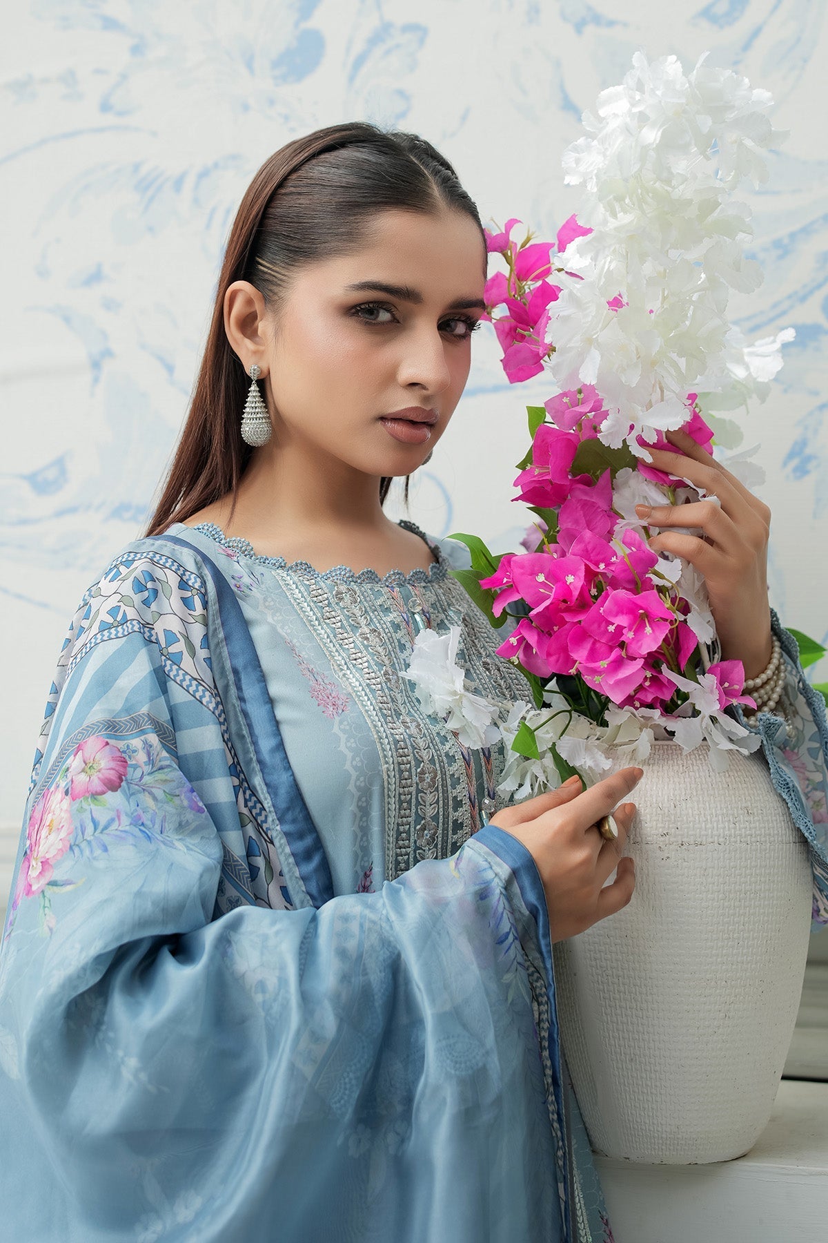 Maryams | Lawn Edit 26 | Petal by Maryams - Designer Dress  - Type : Ladies Clothes - Available at Libayah - 100% Original 
