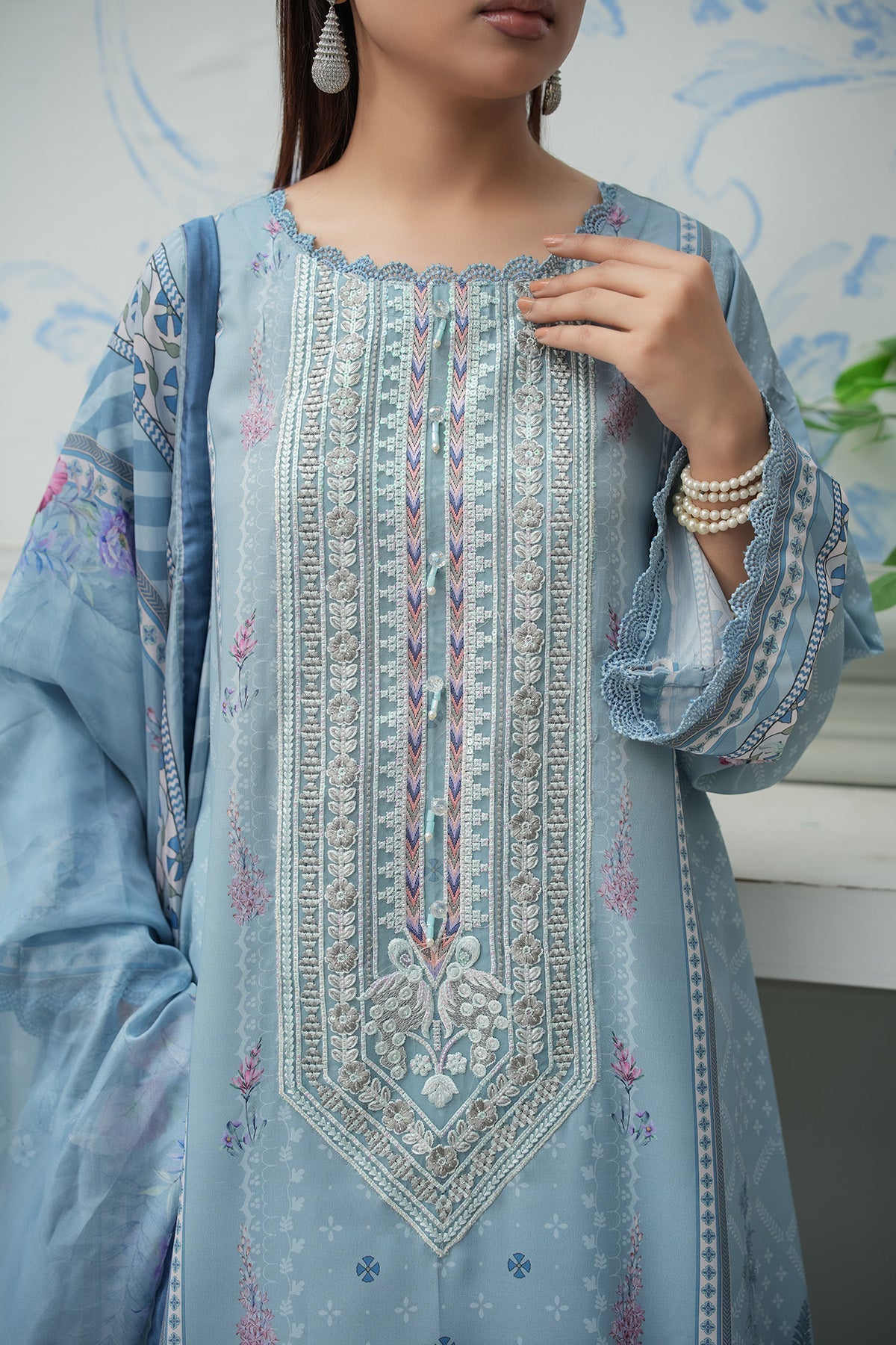 Maryams | Lawn Edit 26 | Petal by Maryams - Designer Dress  - Type : Ladies Clothes - Available at Libayah - 100% Original 
