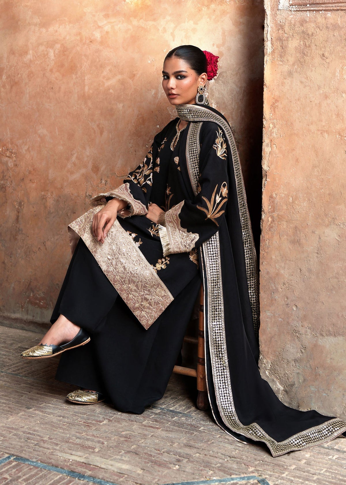 Sadaf Fawad Khan | Zeenat Formals 26 | Resham by Sadaf Fawad Khan - Designer Dress  - Type : Ladies Clothes - Available at Libayah - 100% Original 