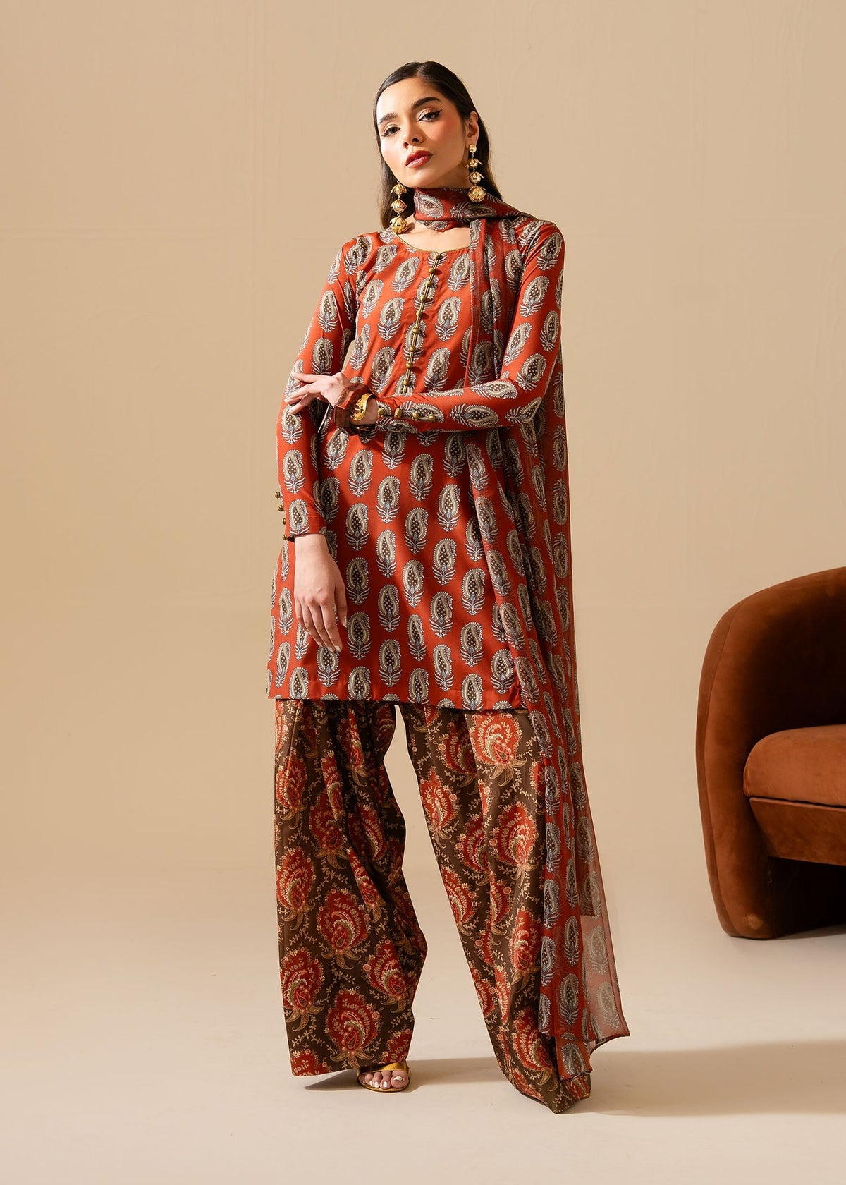 Maria Osama Khan | Retro Vol 3 | Lara by Maria Osama Khan - Designer Dress - Type: Ladies Clothes - Available at Libayah - 100% Original