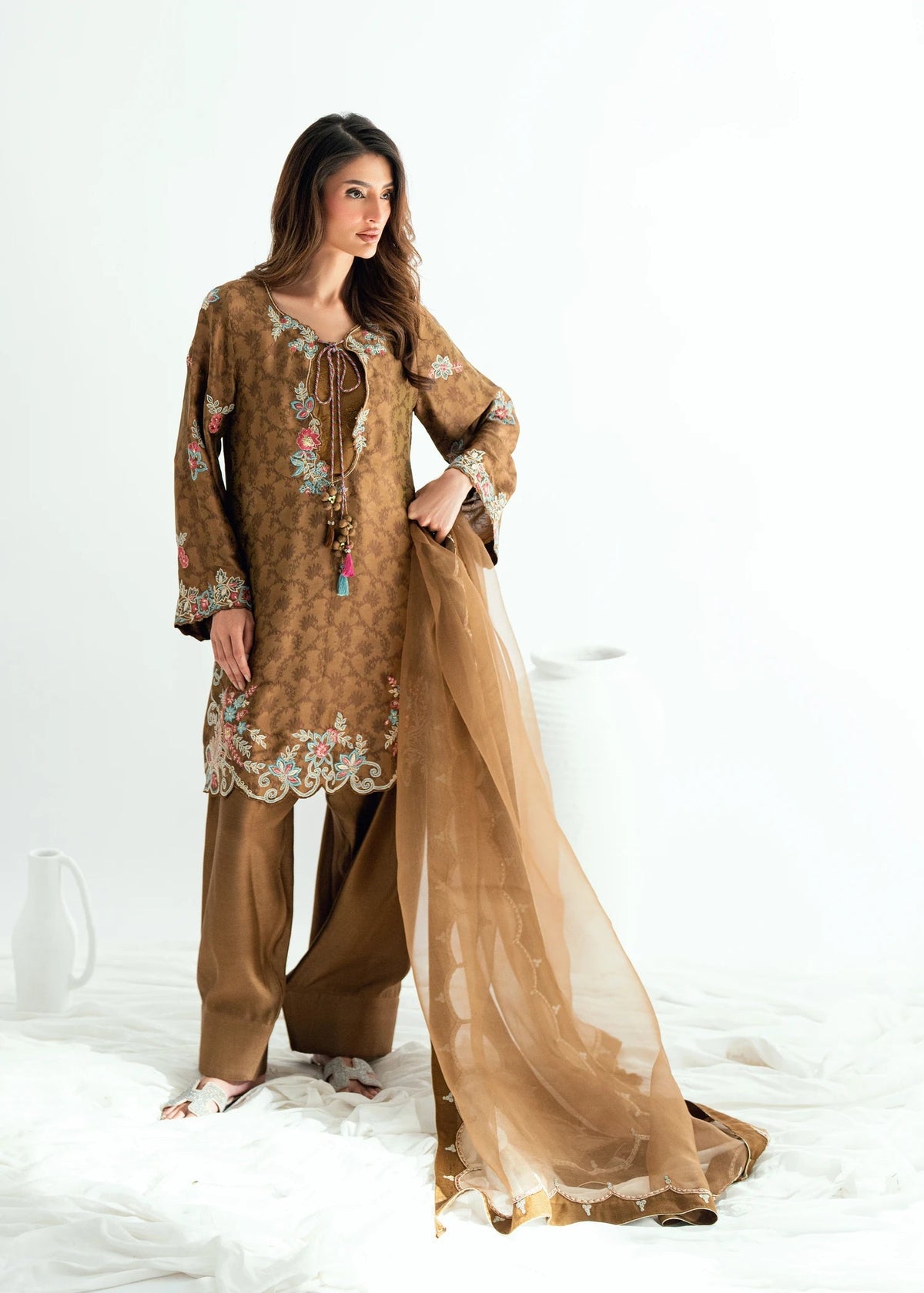 Umsha | Jardin De Luxe | Sienna Glow by Umsha - Designer Dress  - Type : Ladies Clothes - Available at Libayah - 100% Original 