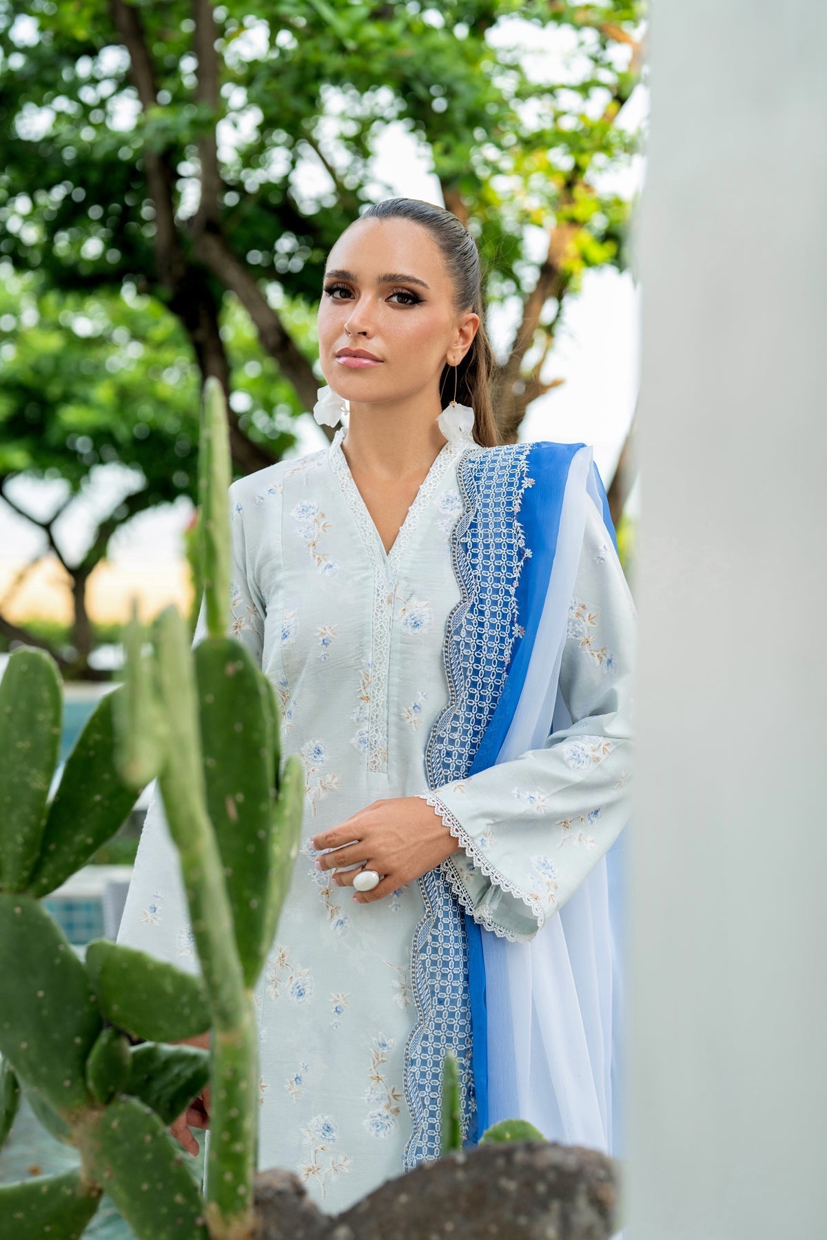 Afrozeh | Basic Pret 26 RTW | NACRE by Afrozeh - Designer Dress  - Type : Ladies Clothes - Available at Libayah - 100% Original 