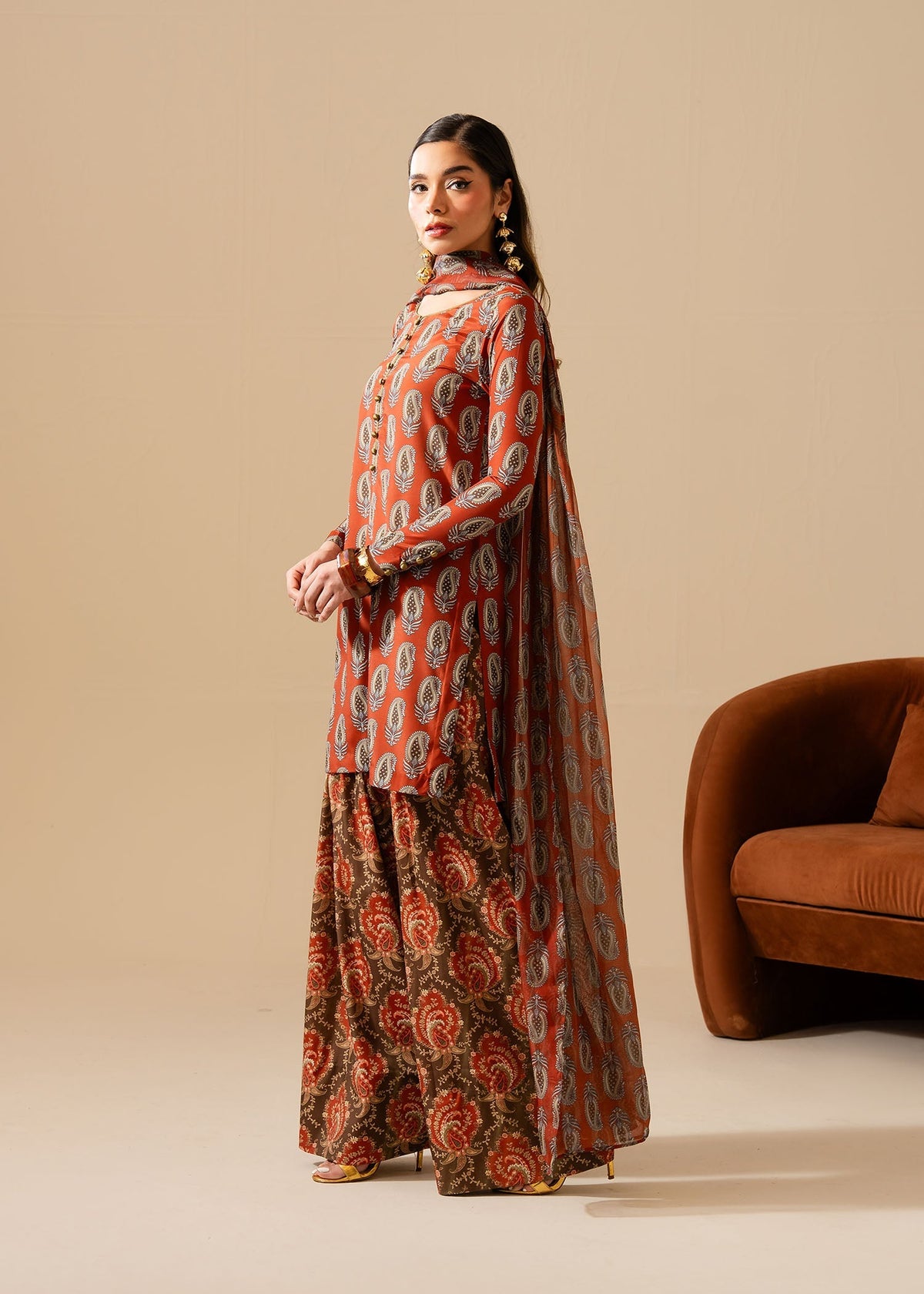 Maria Osama Khan | Retro Vol 3 | Lara by Maria Osama Khan - Designer Dress - Type: Ladies Clothes - Available at Libayah - 100% Original