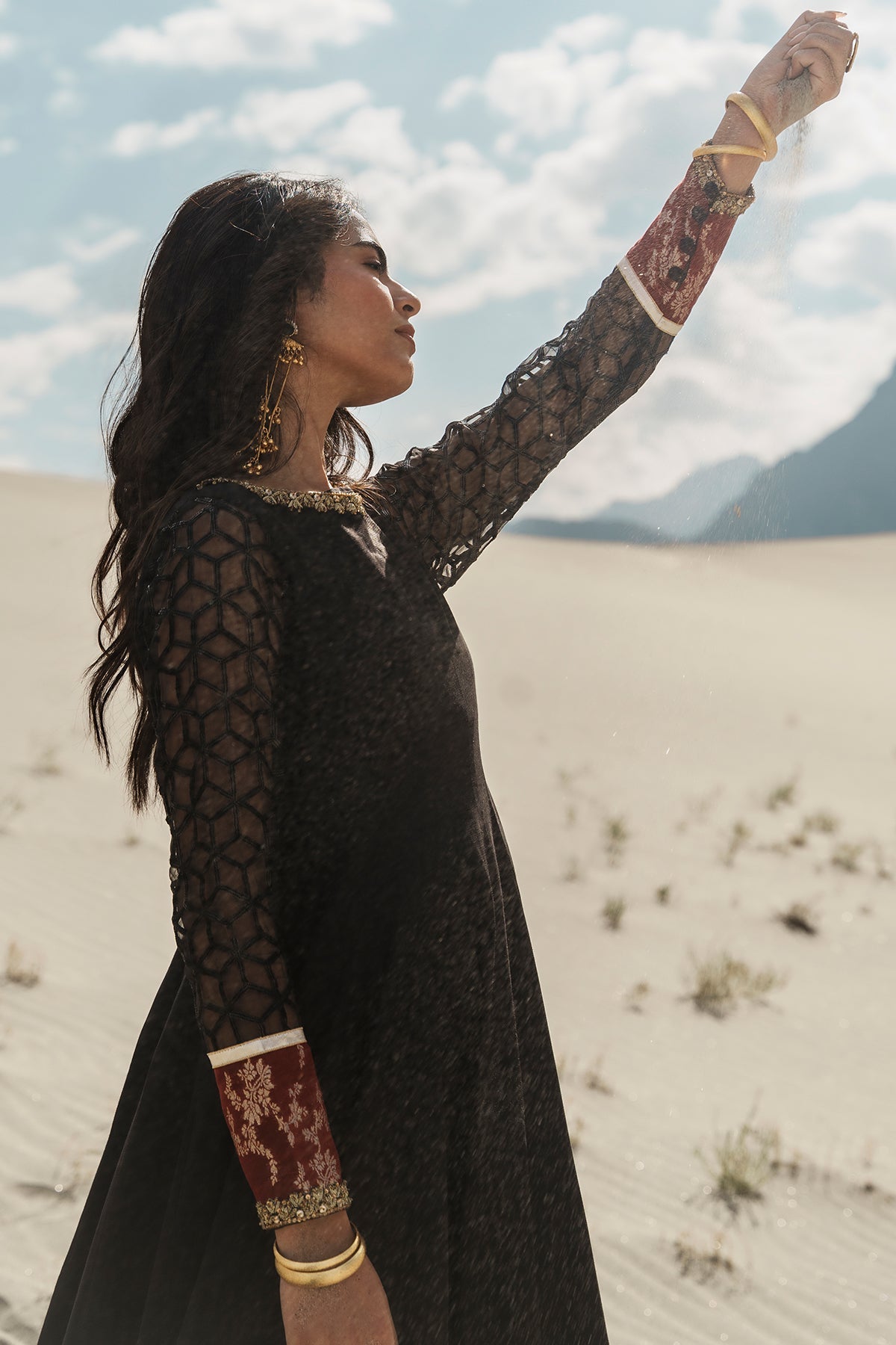 Charizma | Festive Pret | 3 Pcs Stitched Raw Silk Pishwas CMA-6-485 by Charizma - Designer Dress  - Type : Ladies Clothes - Available at Libayah - 100% Original 