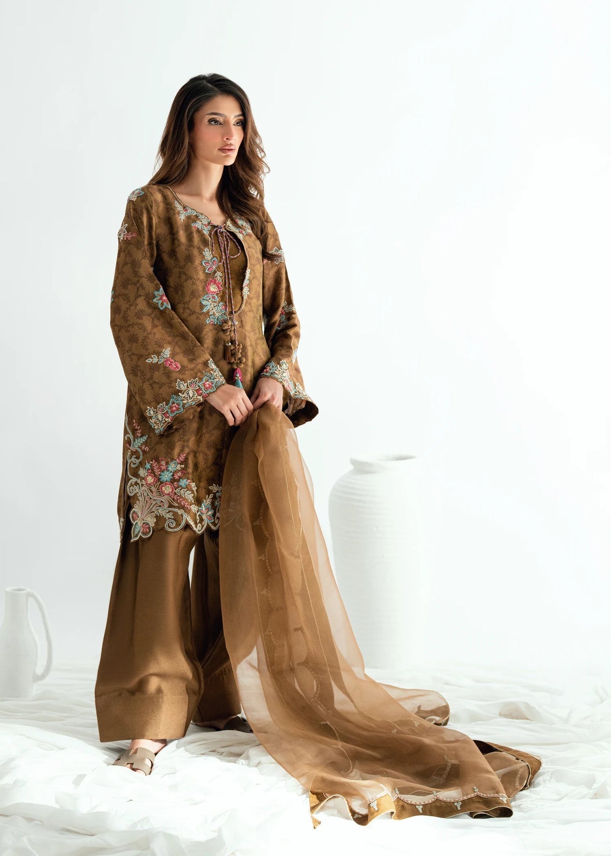 Umsha | Jardin De Luxe | Sienna Glow by Umsha - Designer Dress  - Type : Ladies Clothes - Available at Libayah - 100% Original 