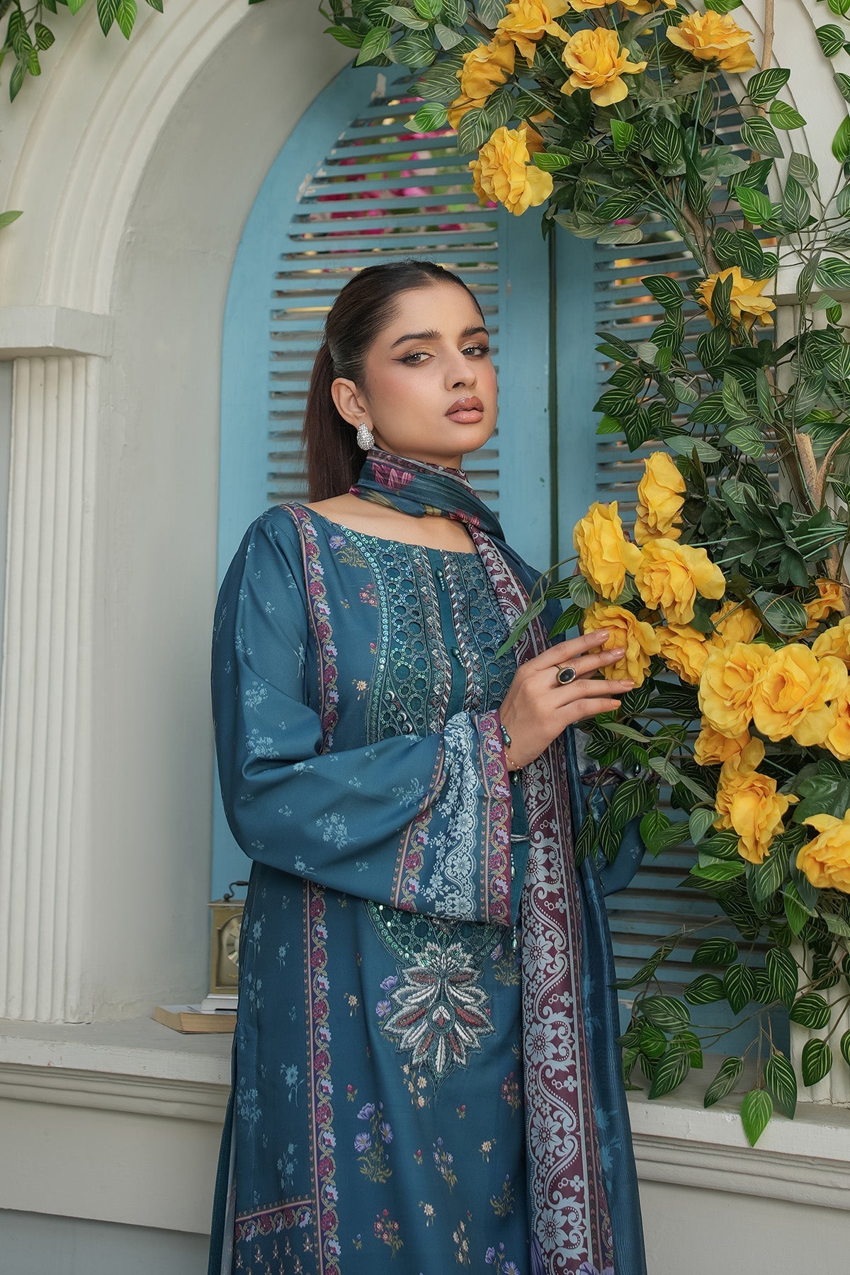 Maryams | Lawn Edit 26 | Crimson by Maryams - Designer Dress  - Type : Ladies Clothes - Available at Libayah - 100% Original 