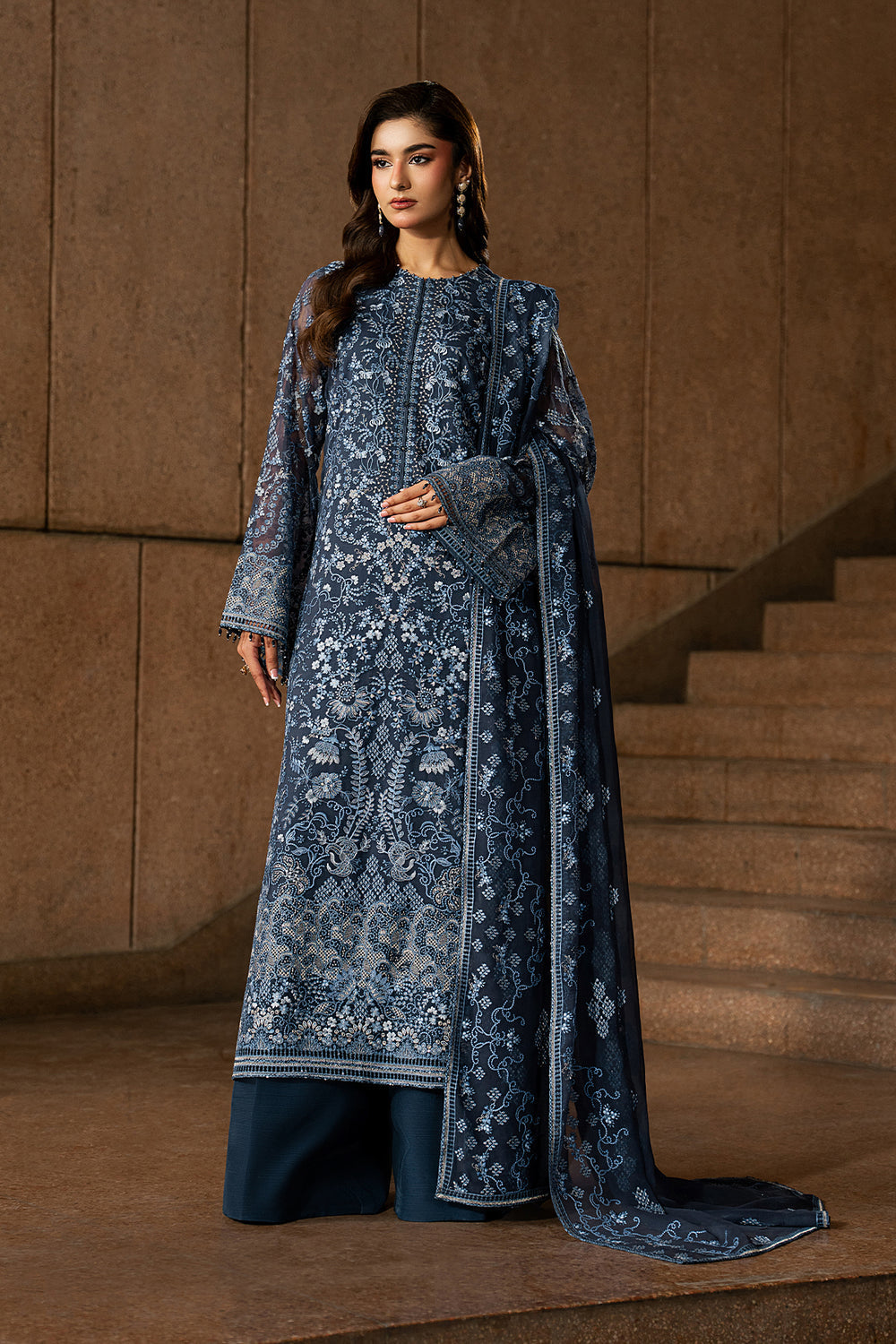 Lavish Premium | Lazawal Formals | Sapphire Veil by Lavish Premium - Designer Dress  - Type : Ladies Clothes - Available at Libayah - 100% Original 