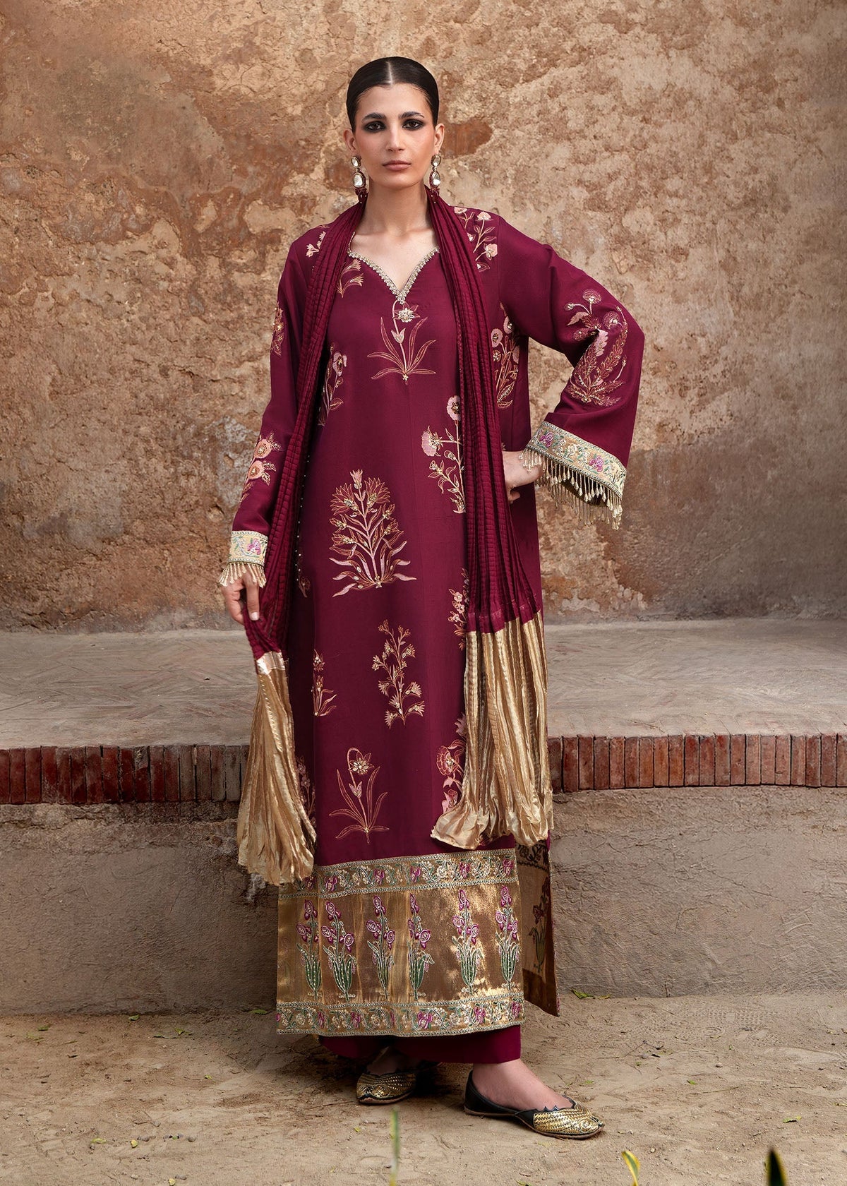 Sadaf Fawad Khan | Zeenat Formals 26 | Rangrez by Sadaf Fawad Khan - Designer Dress  - Type : Ladies Clothes - Available at Libayah - 100% Original 