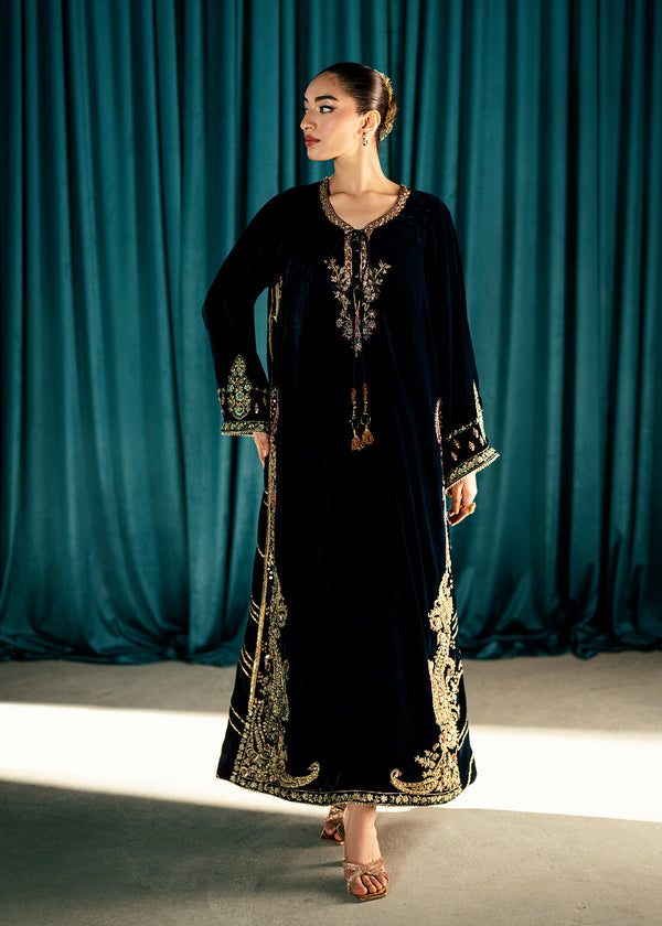 Umsha | Velvet Code | Serene Teal by Umsha - Designer Dress  - Type : Ladies Clothes - Available at Libayah - 100% Original 