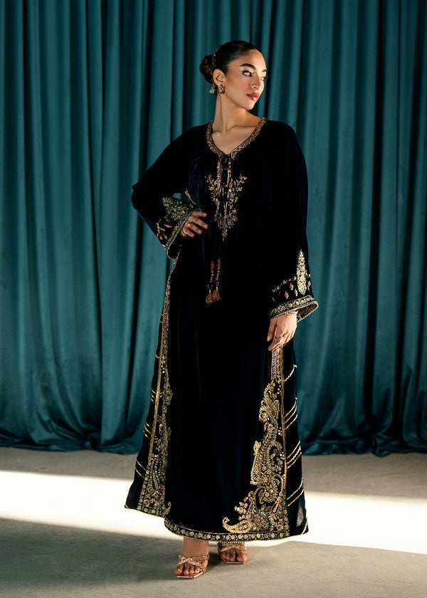 Umsha | Velvet Code | Serene Teal by Umsha - Designer Dress  - Type : Ladies Clothes - Available at Libayah - 100% Original 