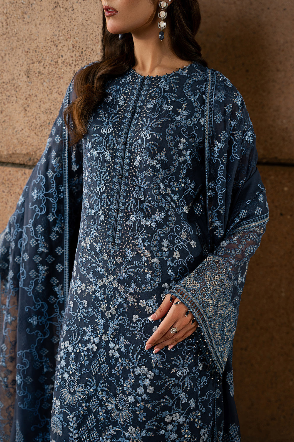 Lavish Premium | Lazawal Formals | Sapphire Veil by Lavish Premium - Designer Dress  - Type : Ladies Clothes - Available at Libayah - 100% Original 