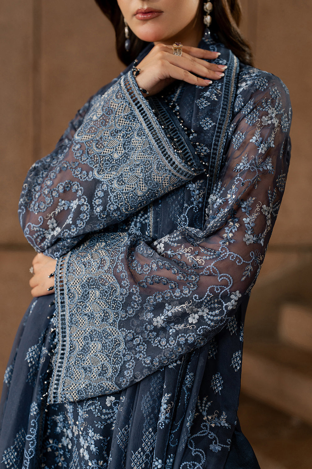Lavish Premium | Lazawal Formals | Sapphire Veil by Lavish Premium - Designer Dress  - Type : Ladies Clothes - Available at Libayah - 100% Original 