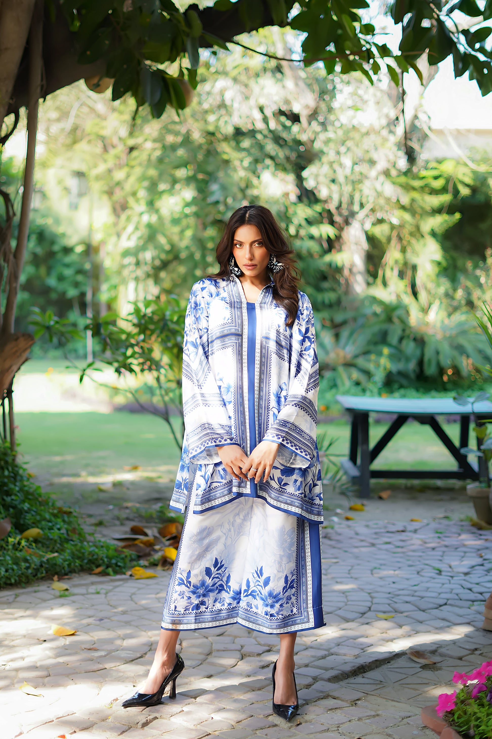 Erum Khan | Nue 25 | Ocean Harmony by Erum Khan - Designer Dress - Type: Ladies Clothes - Available at Libayah - 100% Original