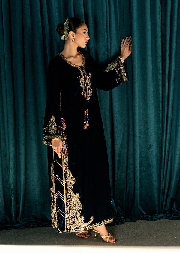 Umsha | Velvet Code | Serene Teal by Umsha - Designer Dress  - Type : Ladies Clothes - Available at Libayah - 100% Original 