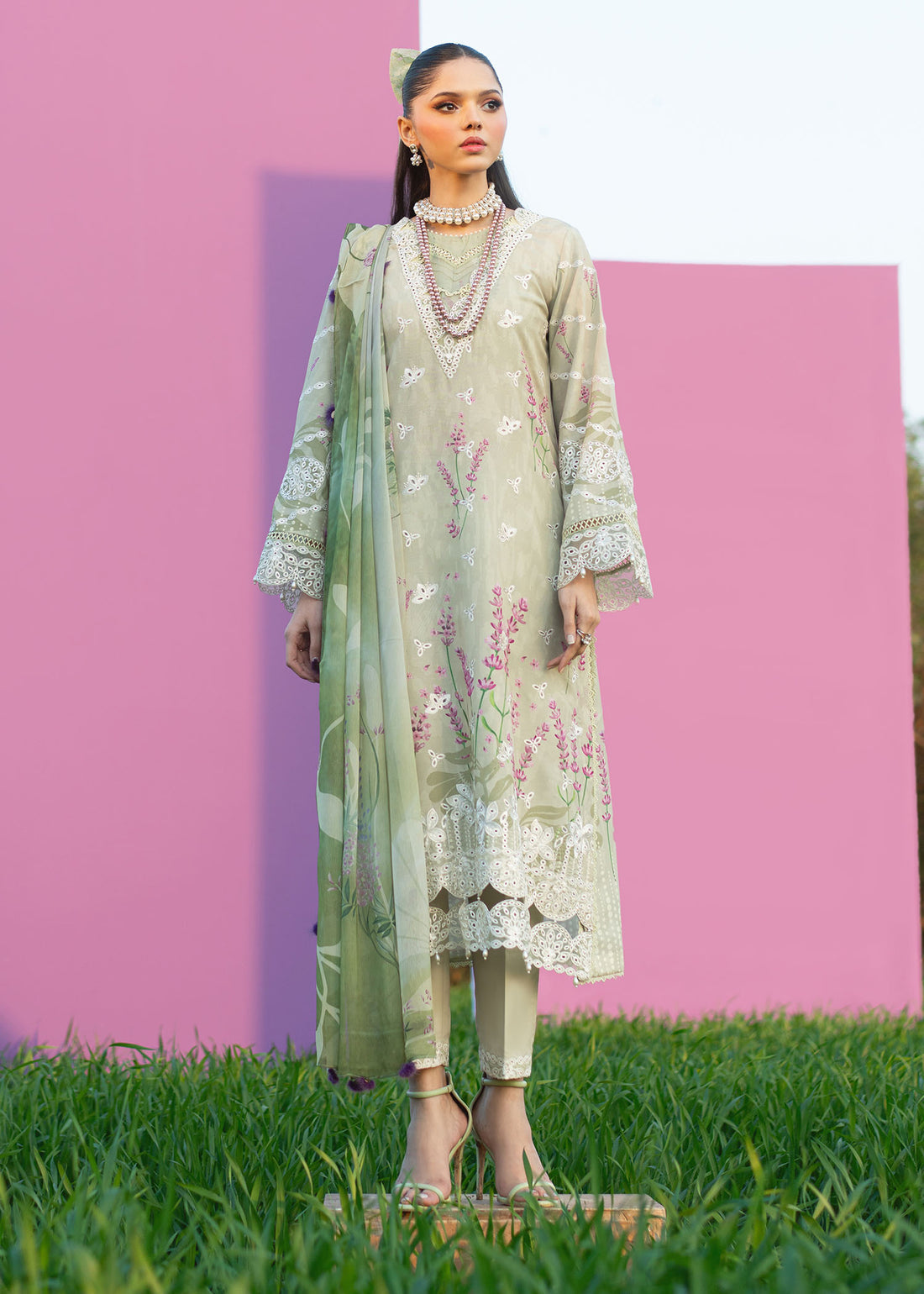 Sardinia | Printkari Lawn Edit 25 | Zinnia by Sardinia - Designer Dress - Type: Ladies Clothes - Available at Libayah - 100% Original